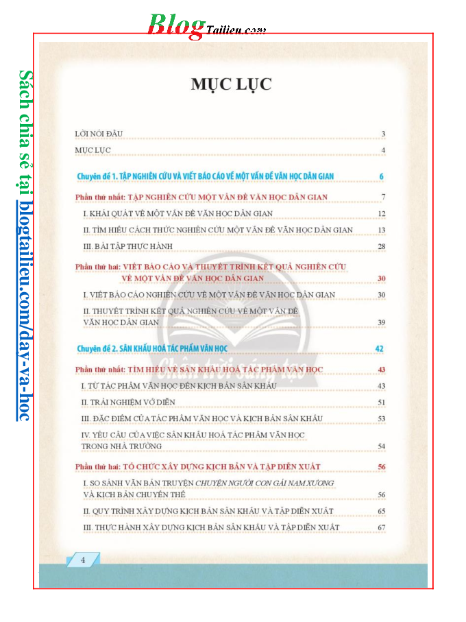Chuyên đề học tập Ngữ văn 10 Chân trời sáng tạo pdf (trang 5)