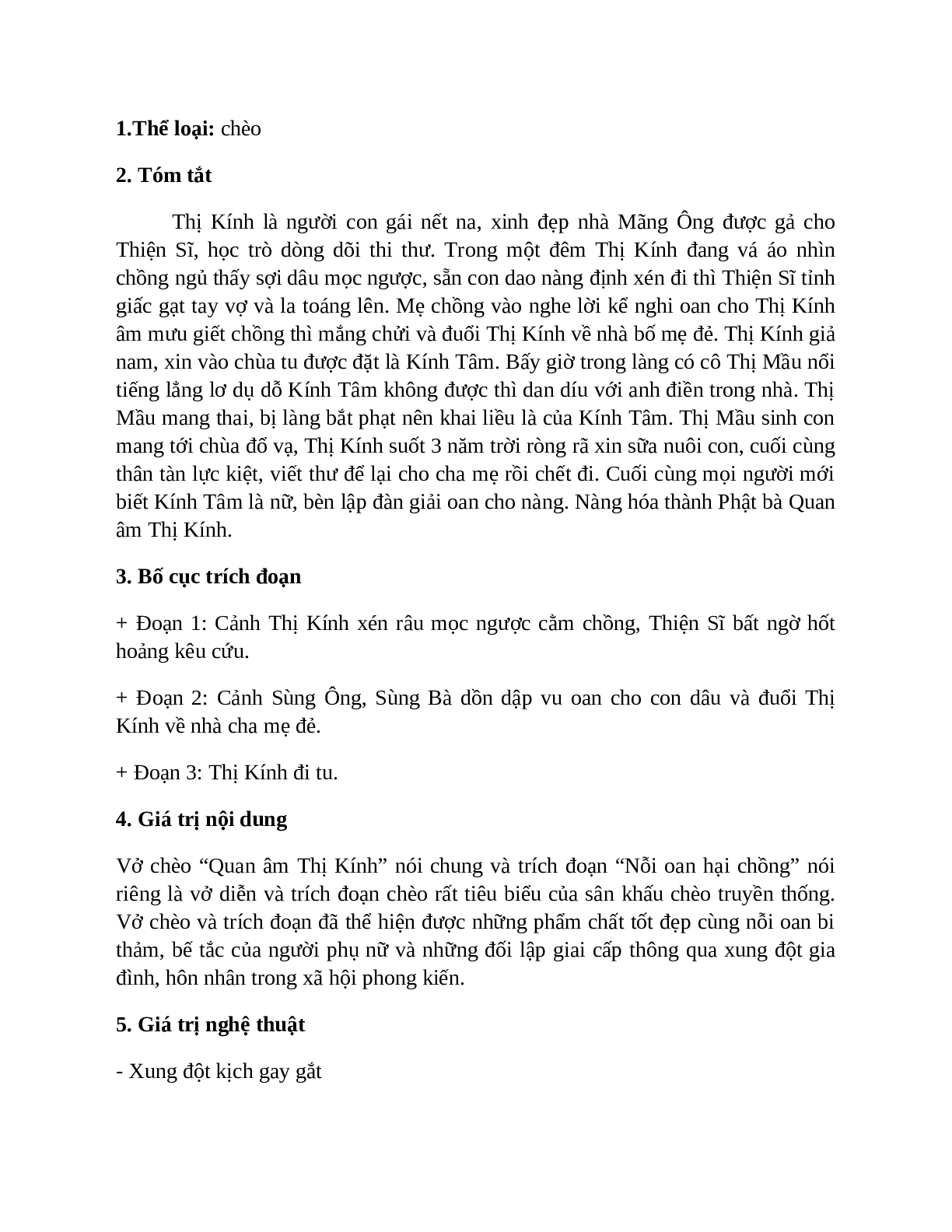 Sơ đồ tư duy bài Quan Âm Thị Kính dễ nhớ, ngắn nhất - Ngữ văn lớp 7 (trang 2)