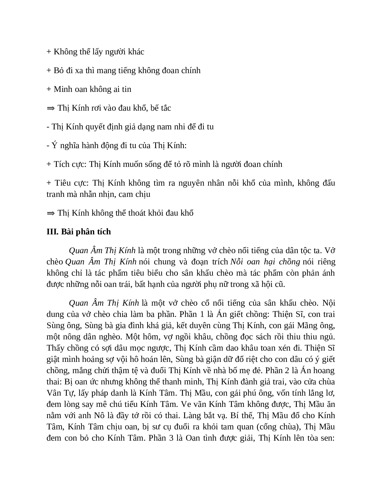 Sơ đồ tư duy bài Quan Âm Thị Kính dễ nhớ, ngắn nhất - Ngữ văn lớp 7 (trang 5)