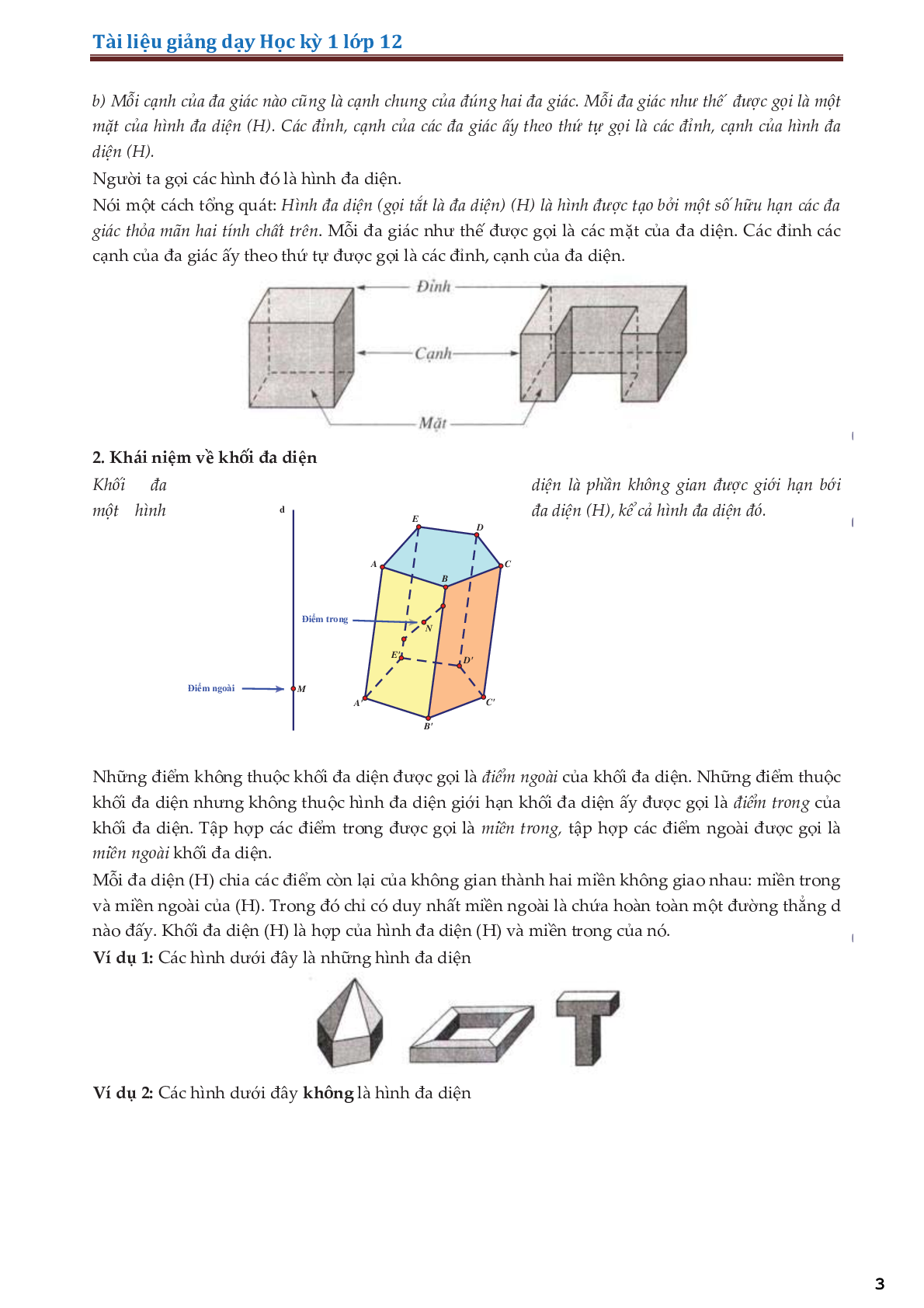 Lý thuyết và bài tập về khối đa diện mặt nón - mặt trụ - mặt cầu (trang 3)