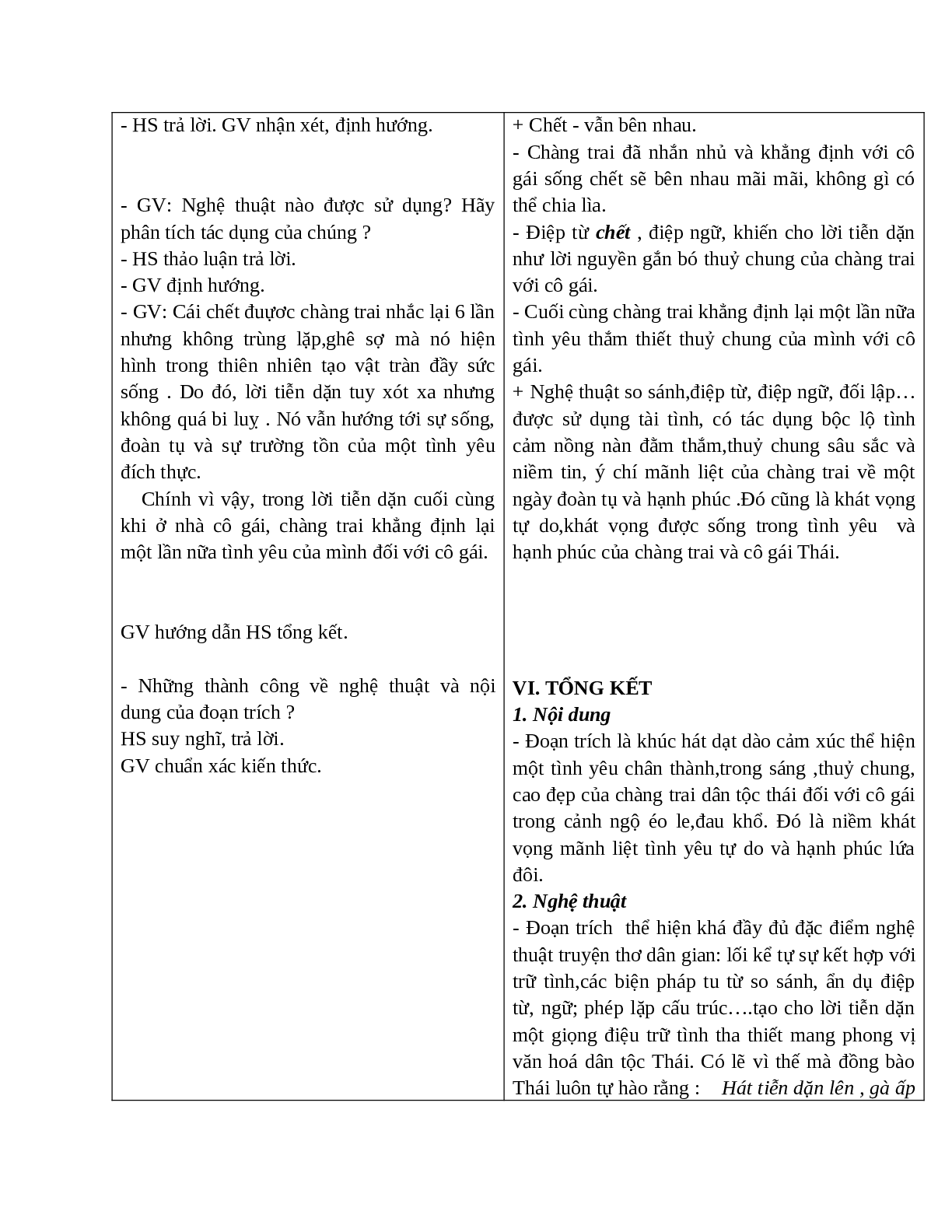 Giáo án Ngữ văn 10 tập 1 bài Lời tiễn dặn mới nhất (trang 5)