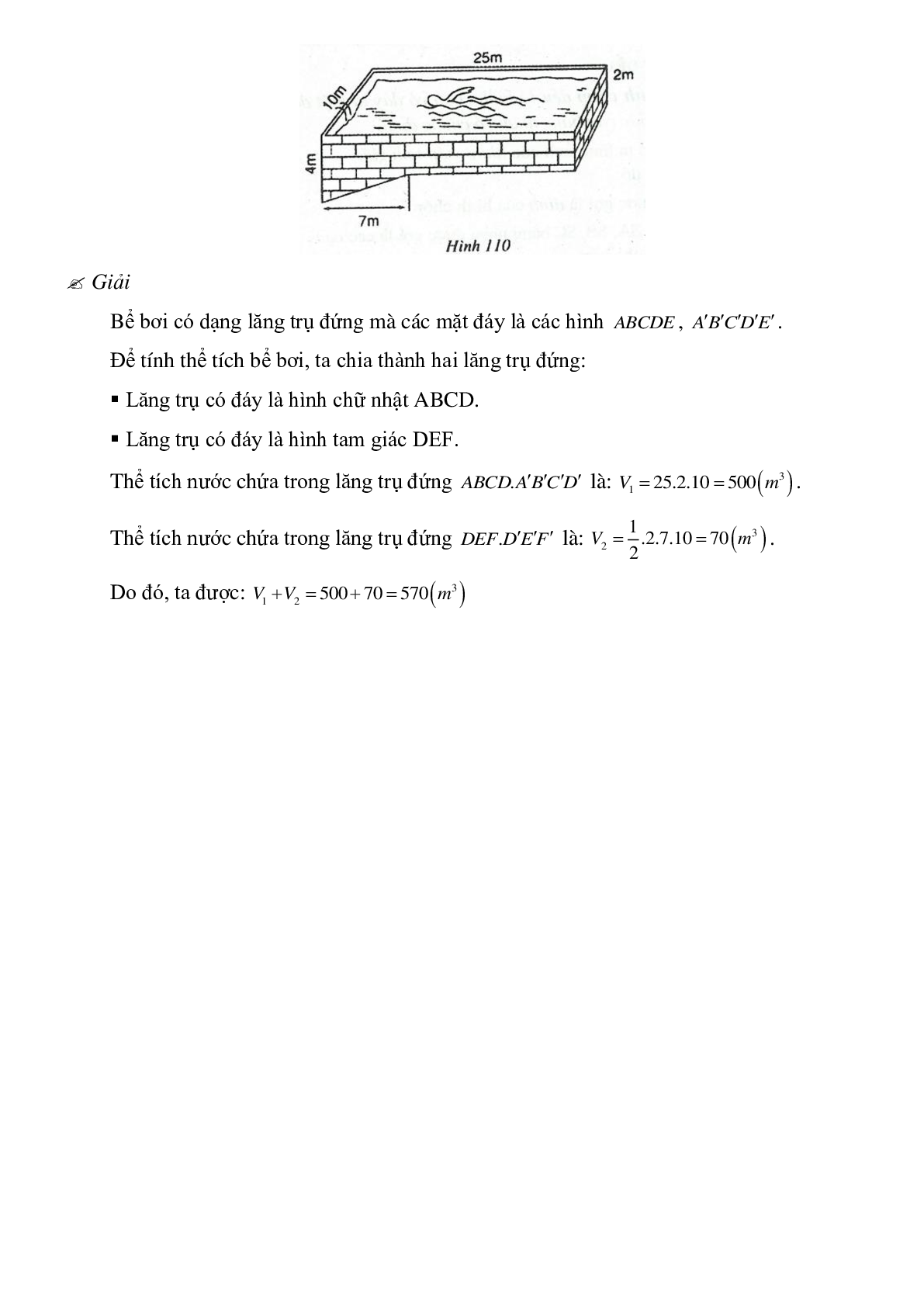 50 Bài tập Diện tích xung quanh của hình lăng trụ đứng (có đáp án)- Toán 8 (trang 5)