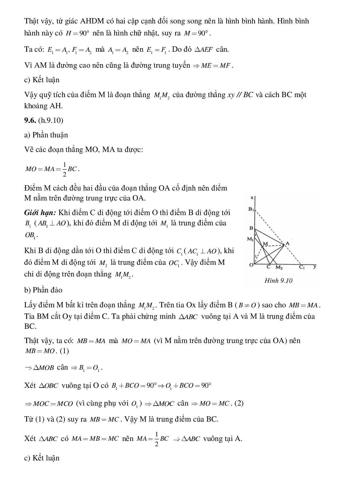 Toán quỹ tích - Hình học toán 8 (trang 10)