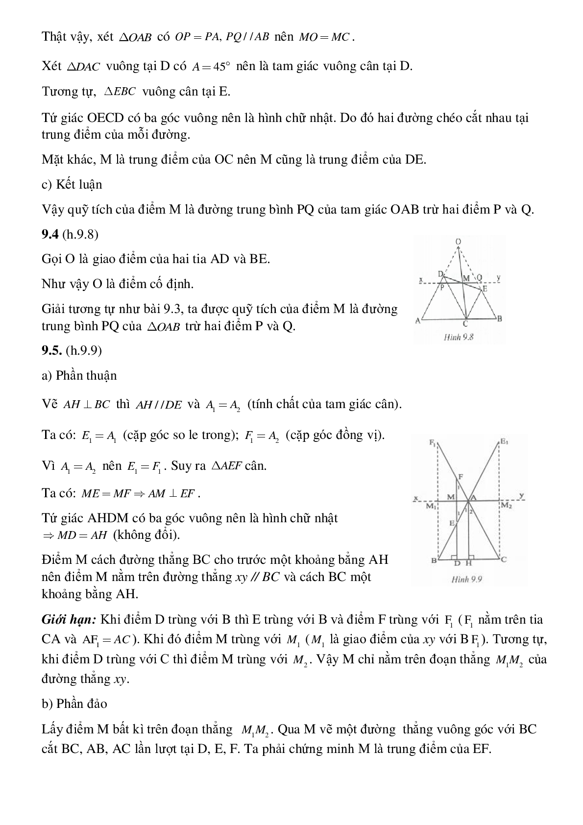 Toán quỹ tích - Hình học toán 8 (trang 9)