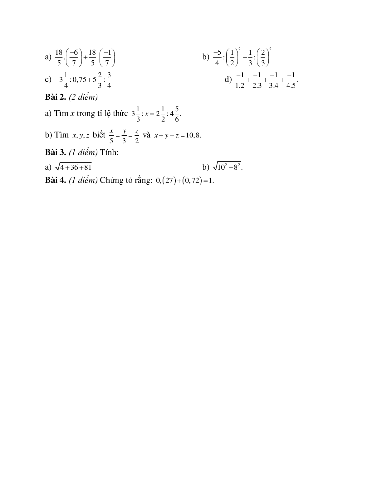 Tổng hợp 7 đề tra định kỳ toán 7 (trang 9)