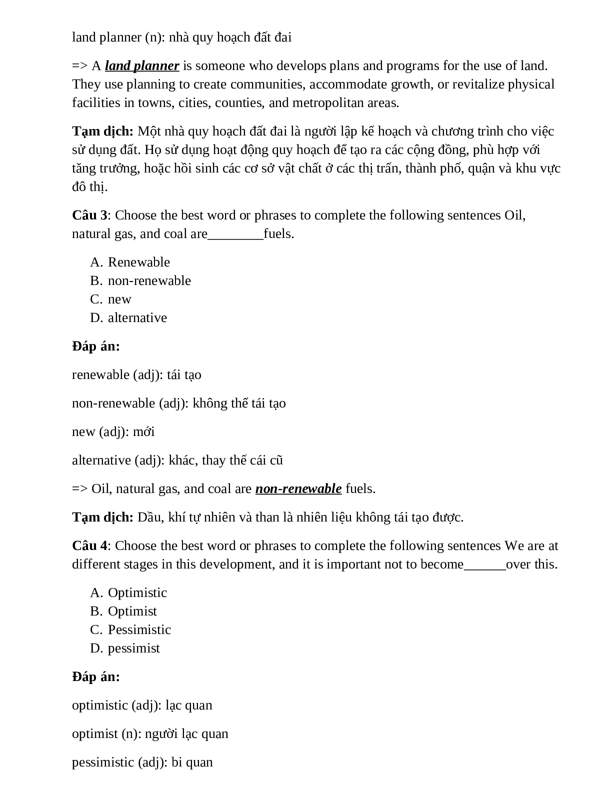 10 câu Trắc nghiệm Tiếng Anh lớp 11 Unit 9 có đáp án năm 2023 (trang 2)