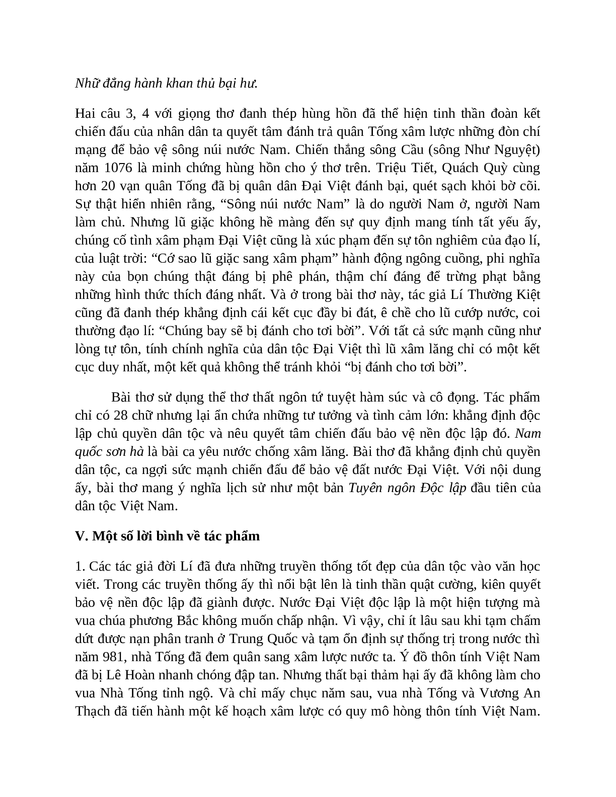 Sơ đồ tư duy bài Sông núi nước Nam dễ nhớ, ngắn nhất - Ngữ văn lớp 7 (trang 5)