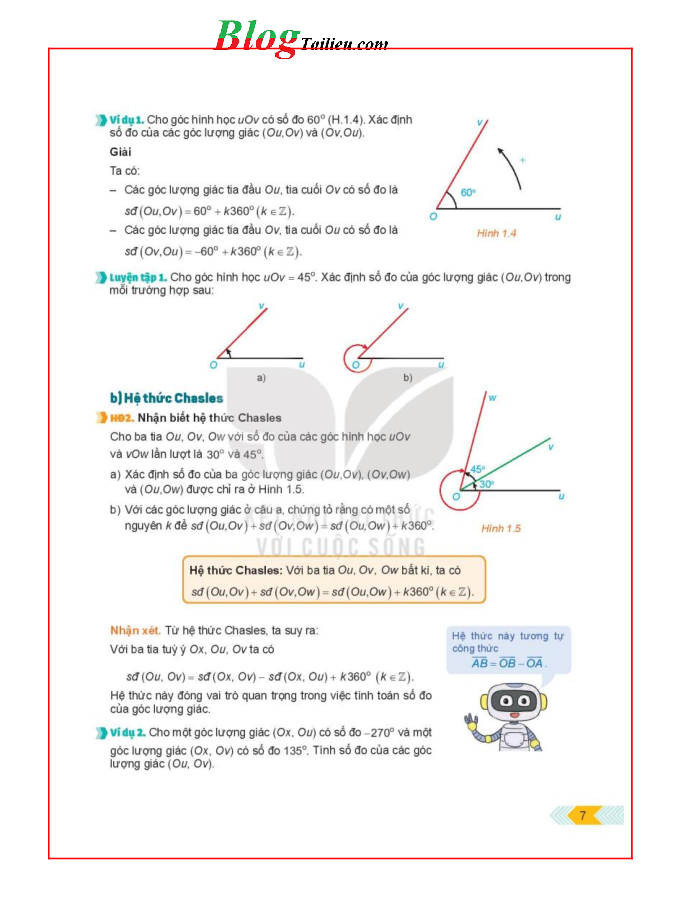 Toán lớp 11 Tập 1 Kết nối tri thức pdf (trang 7)