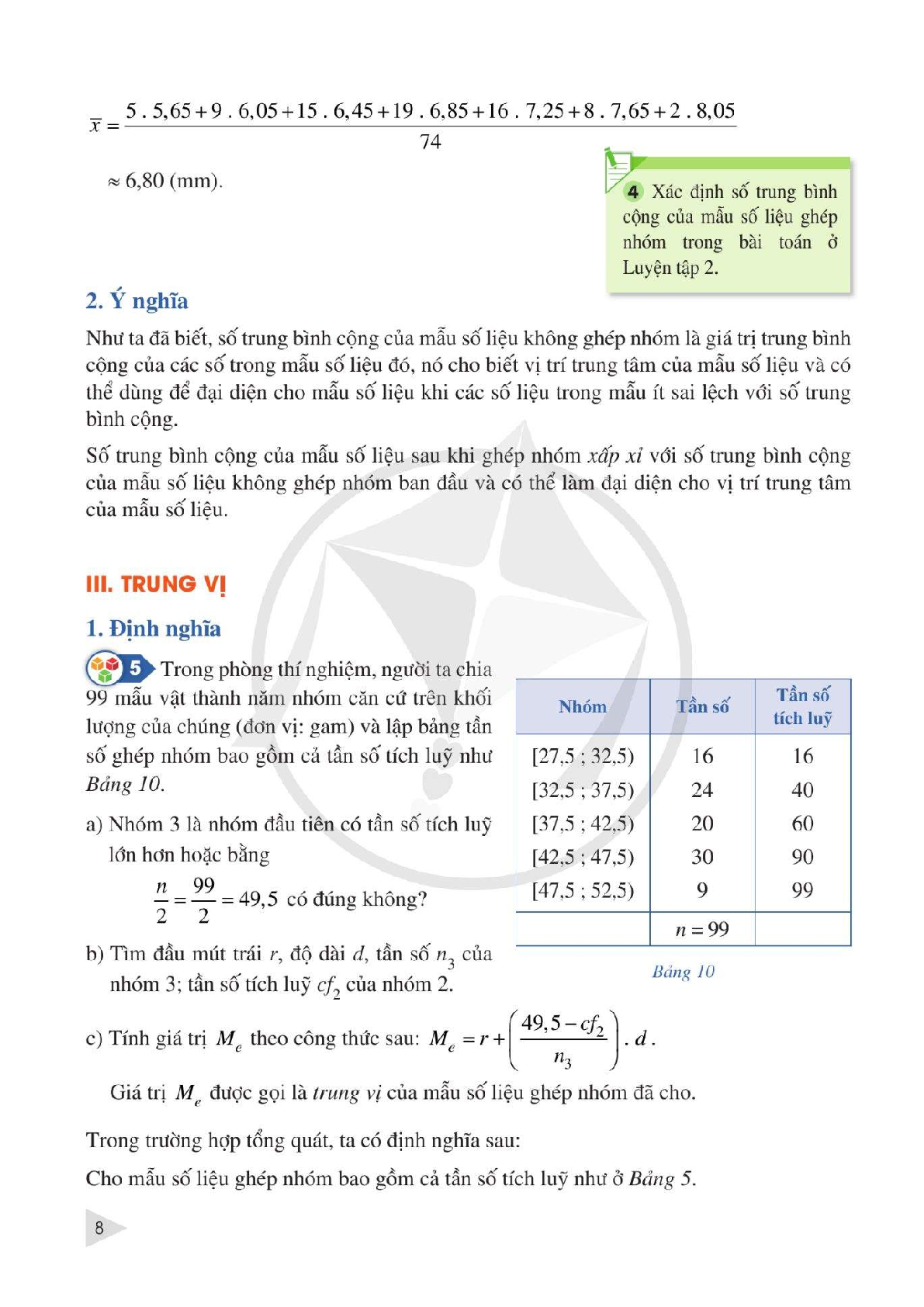 Toán lớp 11 Tập 2 Cánh diều pdf (trang 10)