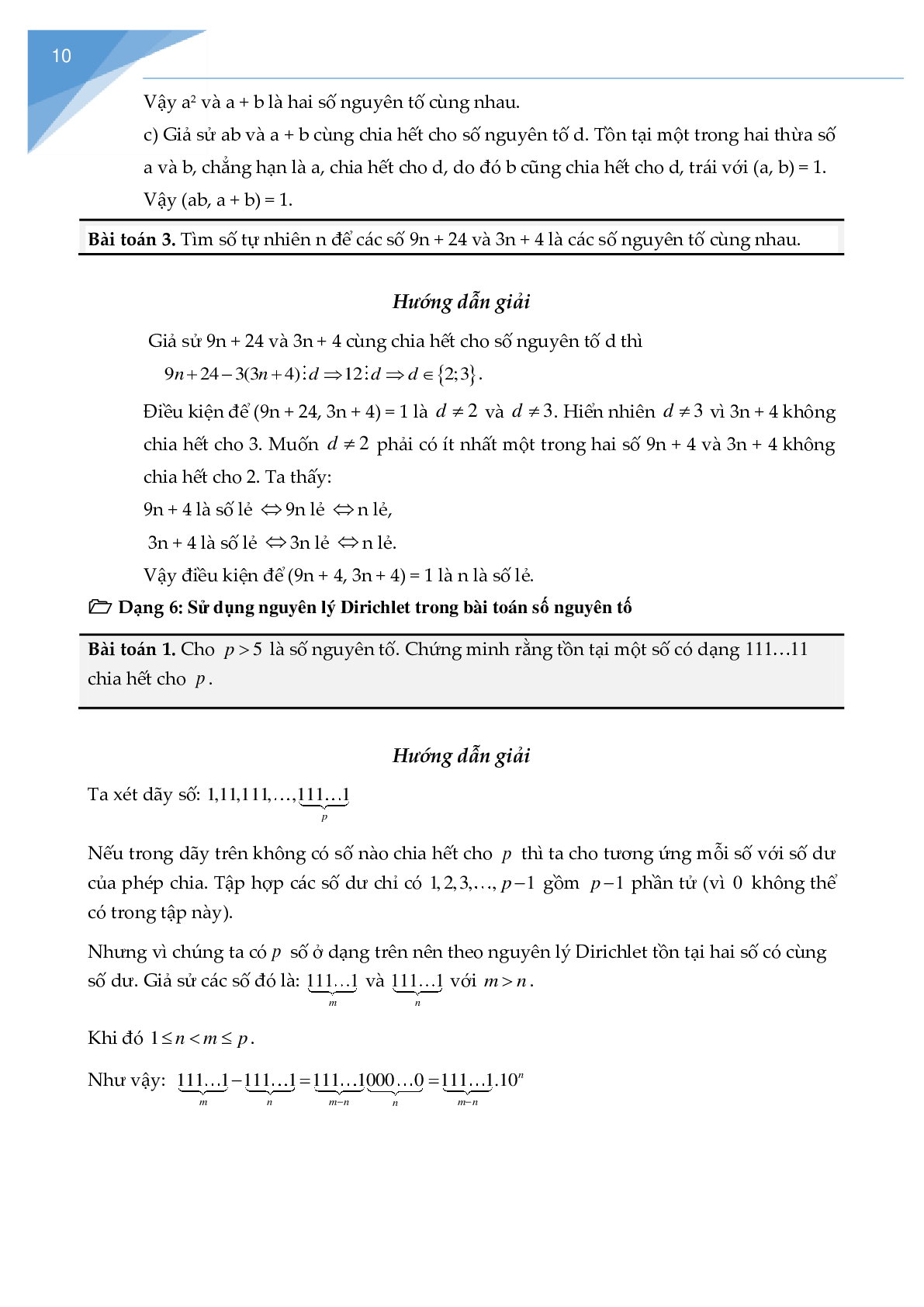 Chuyên đề Số nguyên tố, hợp số (trang 10)