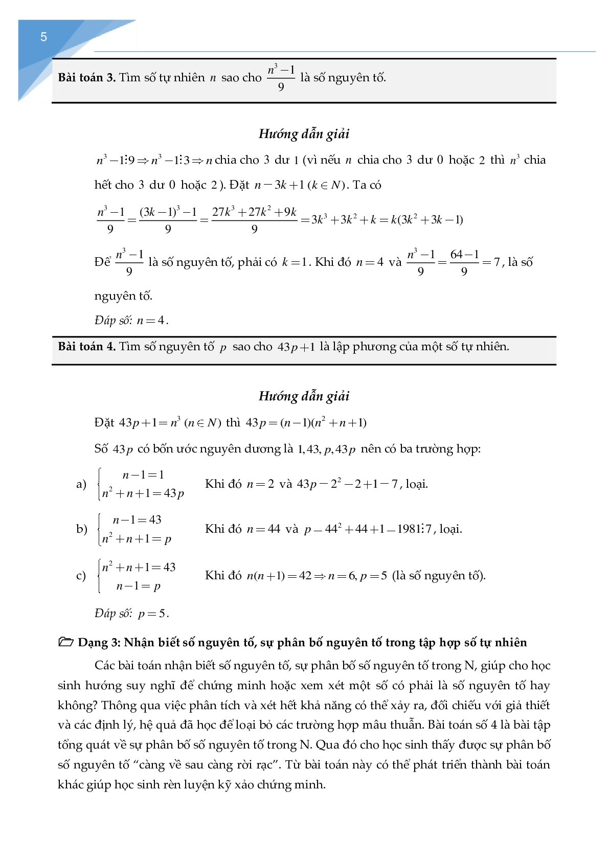 Chuyên đề Số nguyên tố, hợp số (trang 5)