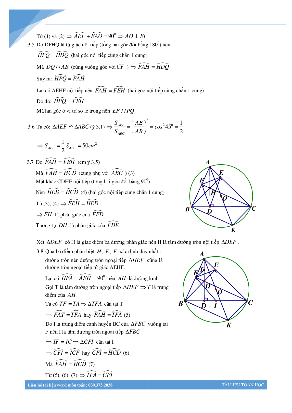 Chùm bài toán hình học luyện thi vào lớp 10 (trang 4)