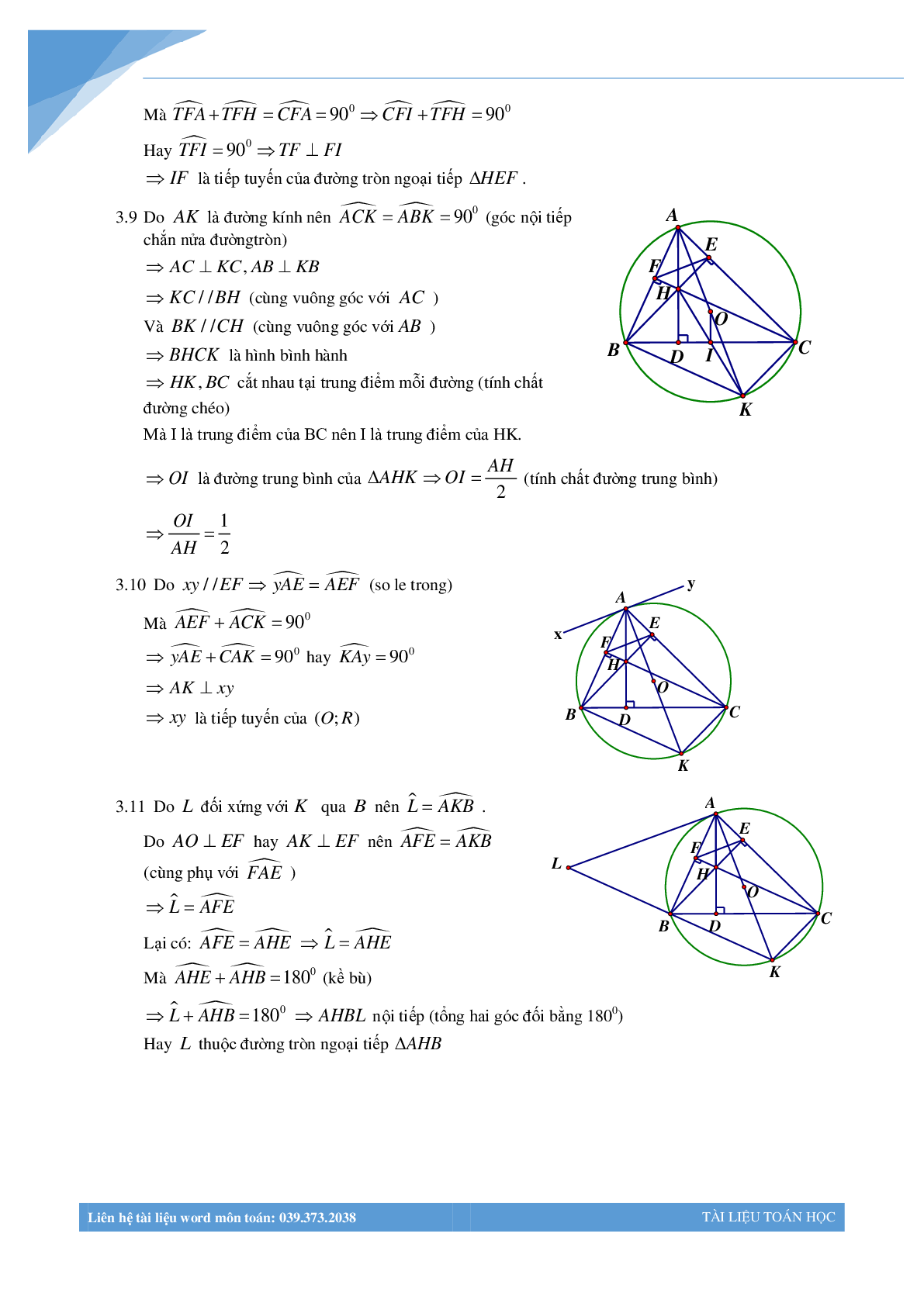 Chùm bài toán hình học luyện thi vào lớp 10 (trang 5)