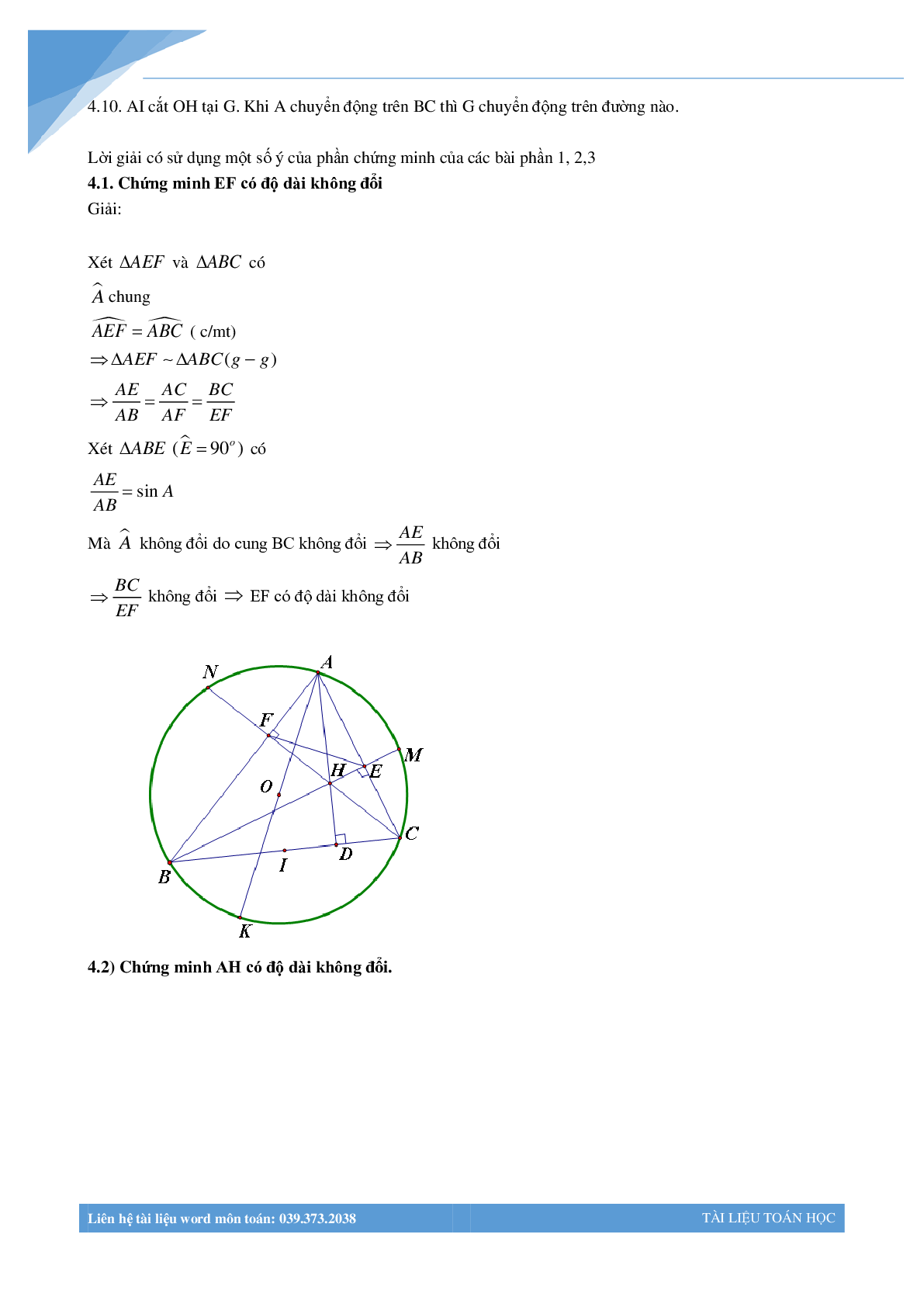 Chùm bài toán hình học luyện thi vào lớp 10 (trang 7)