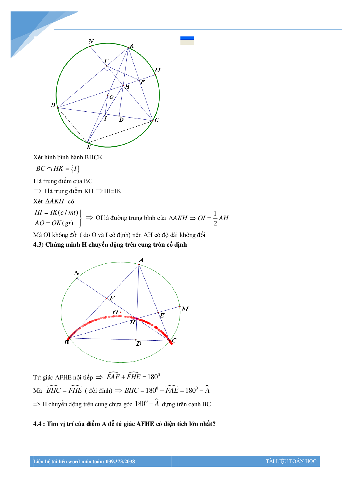 Chùm bài toán hình học luyện thi vào lớp 10 (trang 8)