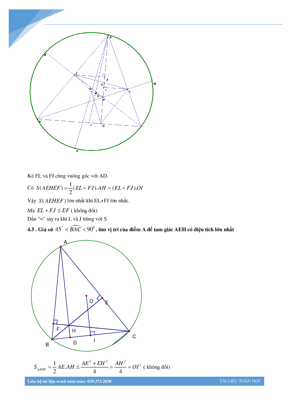 Chùm bài toán hình học luyện thi vào lớp 10 (trang 9)