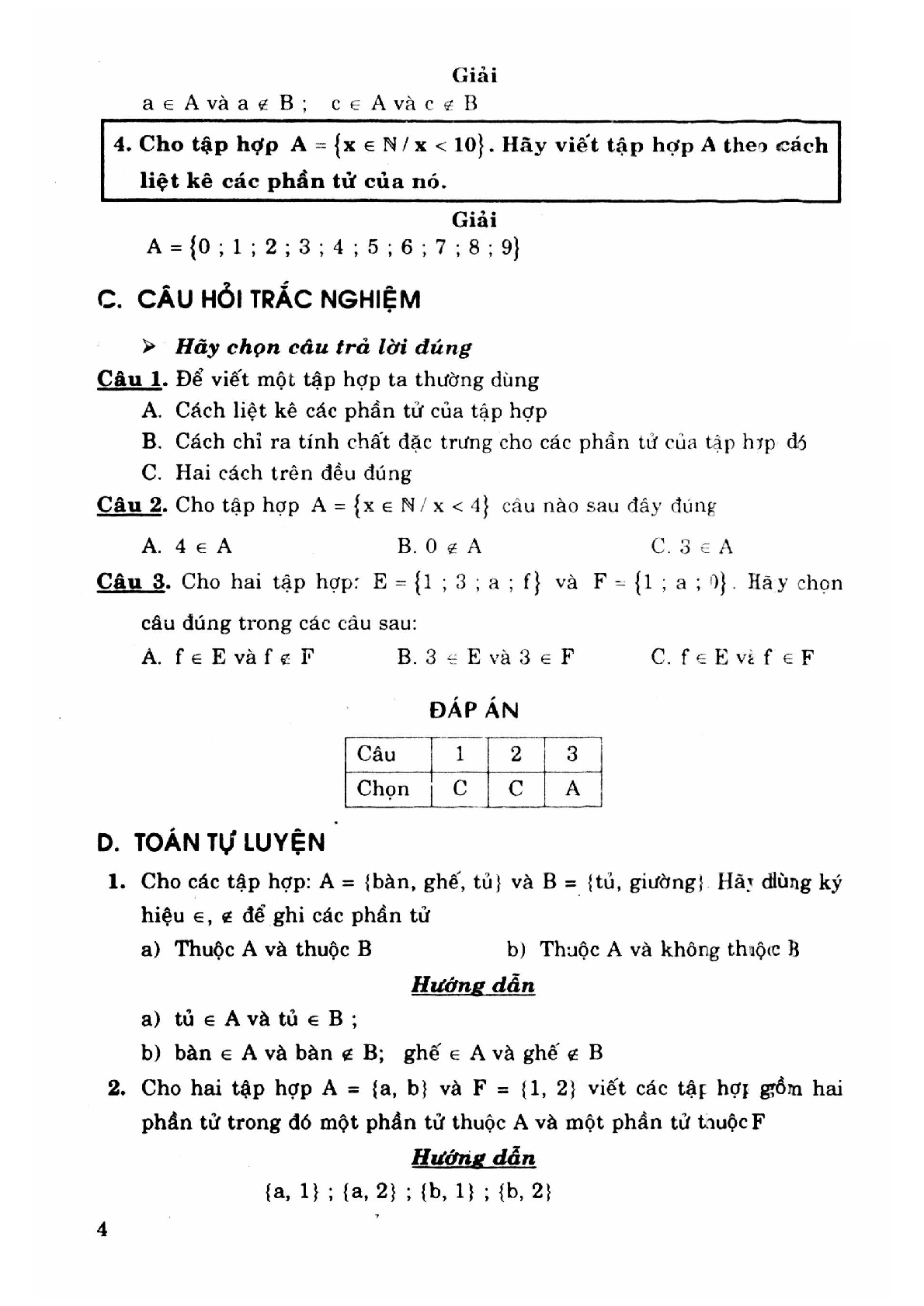 Phương pháp giải toán tự luận và trắc nghiệm nâng cao 6 (trang 2)