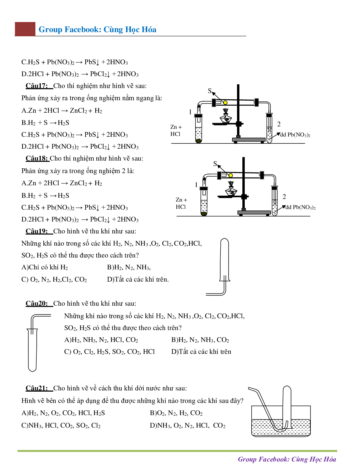 Dạng bài tập hình vẽ thí nghiệm môn Hóa học ôn thi THPTQG (trang 7)