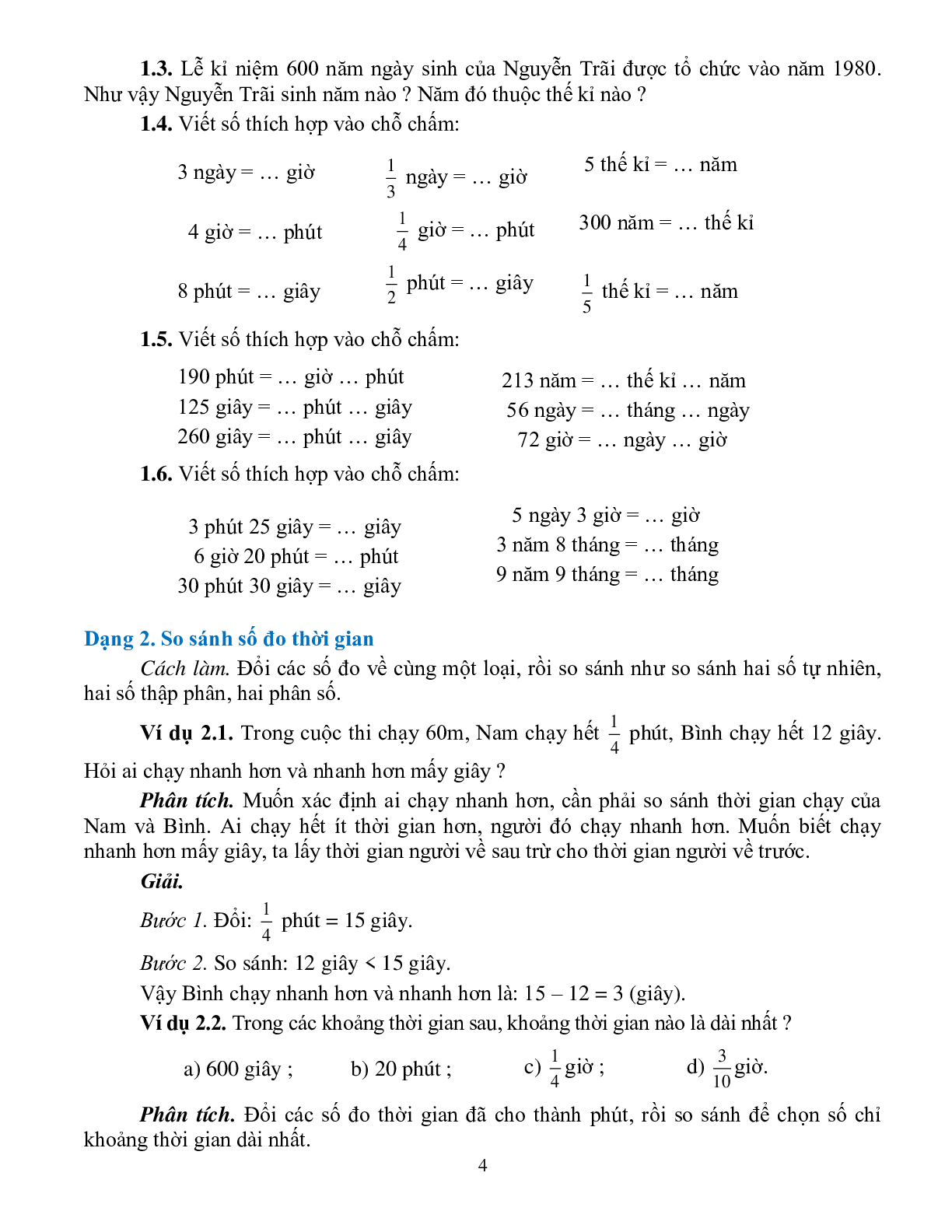 Các dạng toán về số đo thời gian và phương pháp giải - Toán lớp 5 (trang 4)