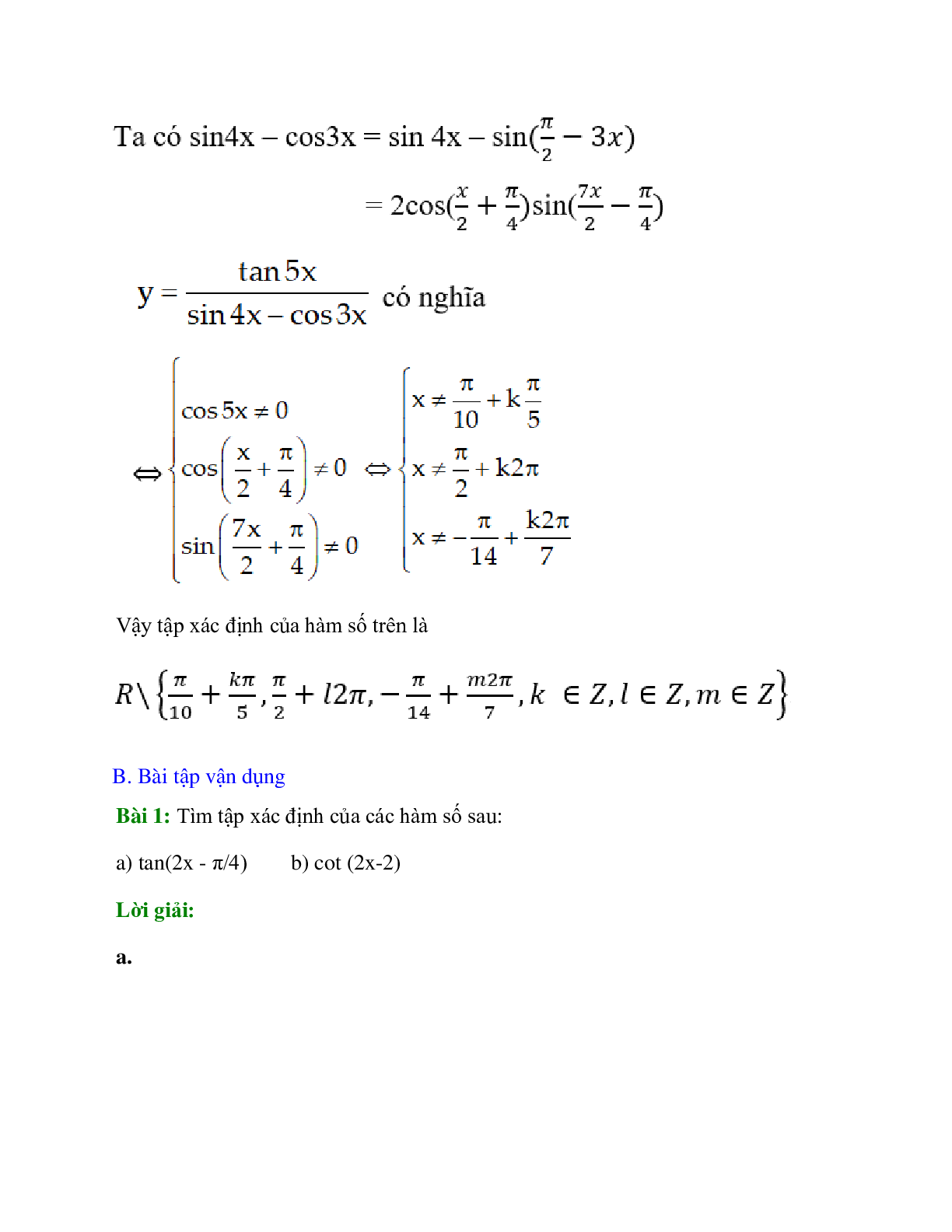 Chuyên đề Hàm số lượng giác 2023 hay, chọn lọc (trang 3)