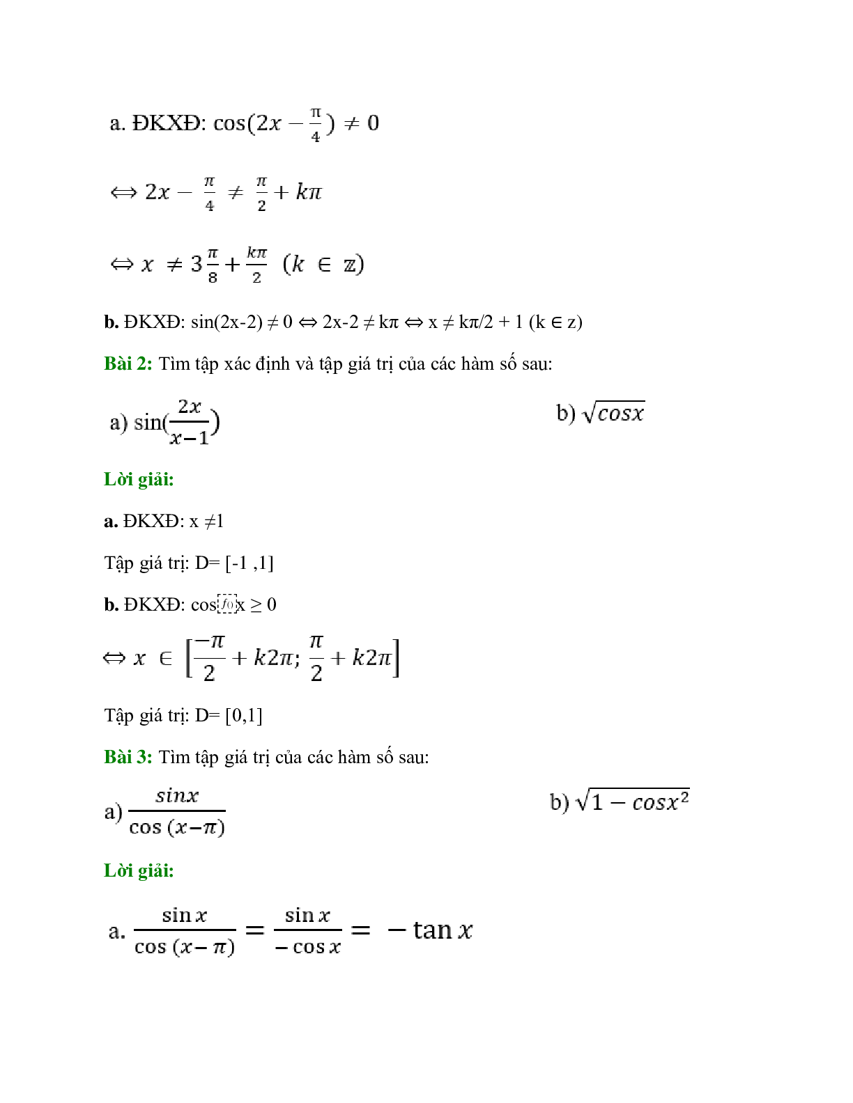 Chuyên đề Hàm số lượng giác 2023 hay, chọn lọc (trang 4)