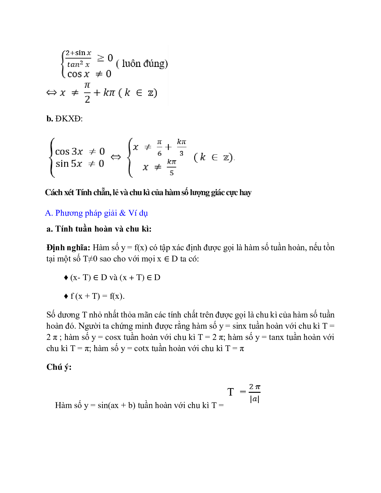 Chuyên đề Hàm số lượng giác 2023 hay, chọn lọc (trang 6)