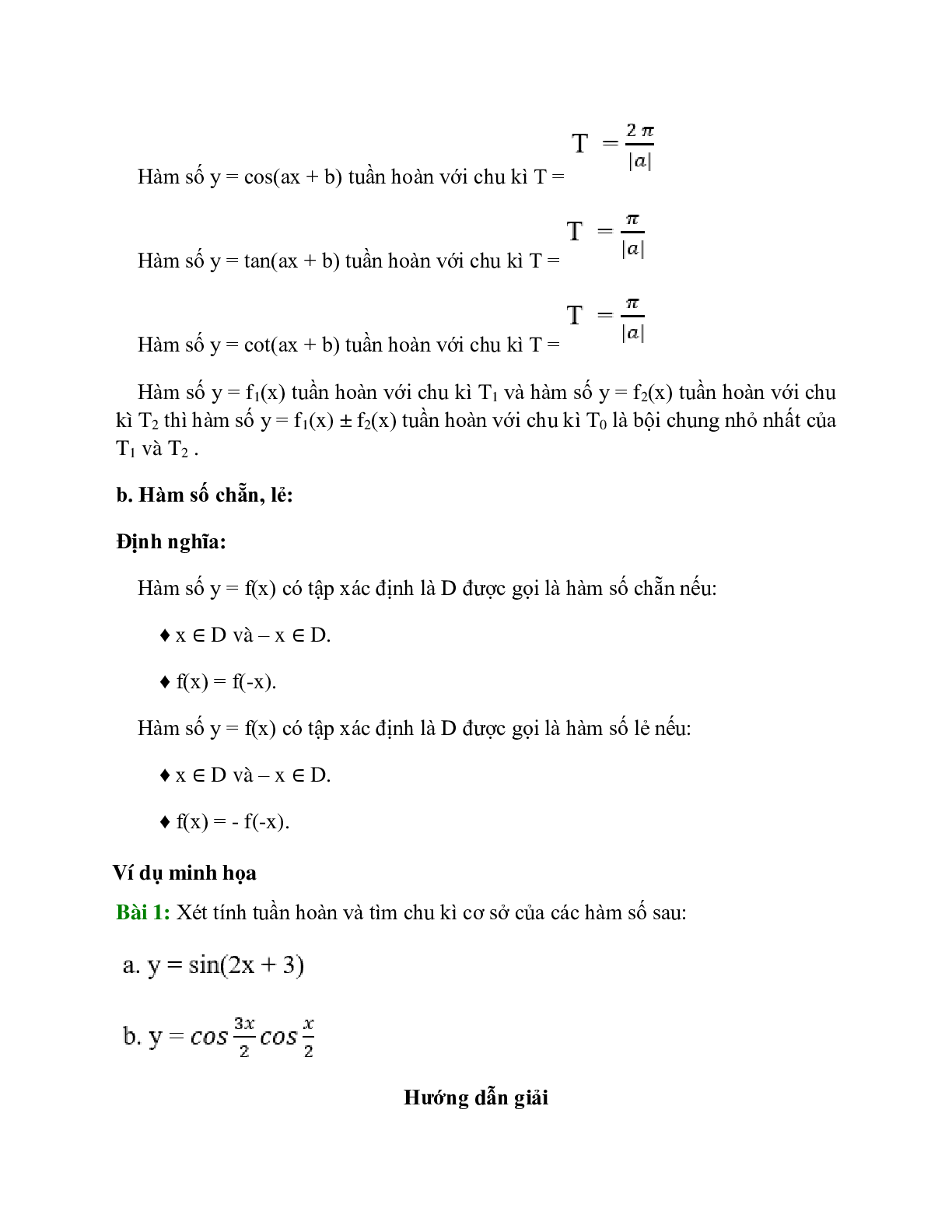 Chuyên đề Hàm số lượng giác 2023 hay, chọn lọc (trang 7)