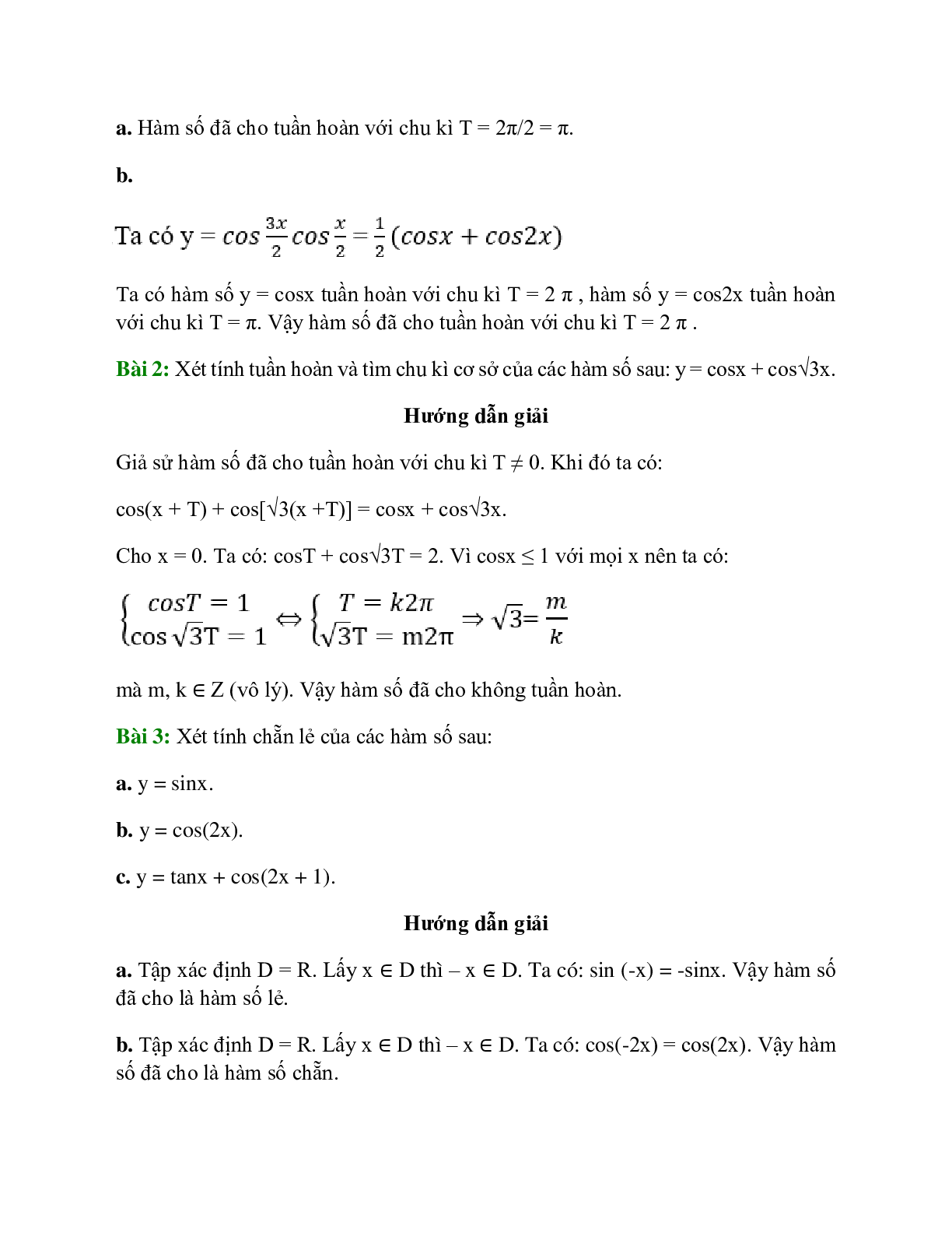 Chuyên đề Hàm số lượng giác 2023 hay, chọn lọc (trang 8)