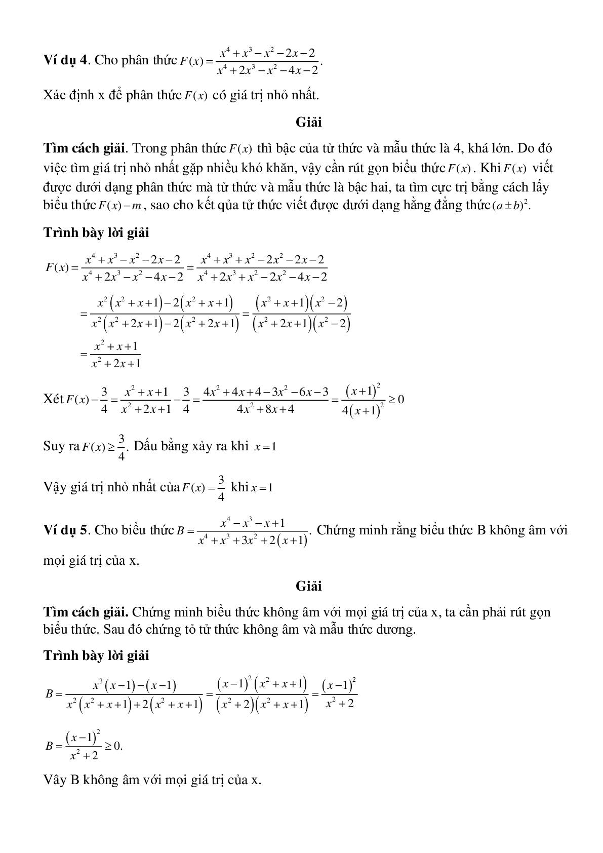 Rút gọn phân thức và phương pháp giải (trang 3)