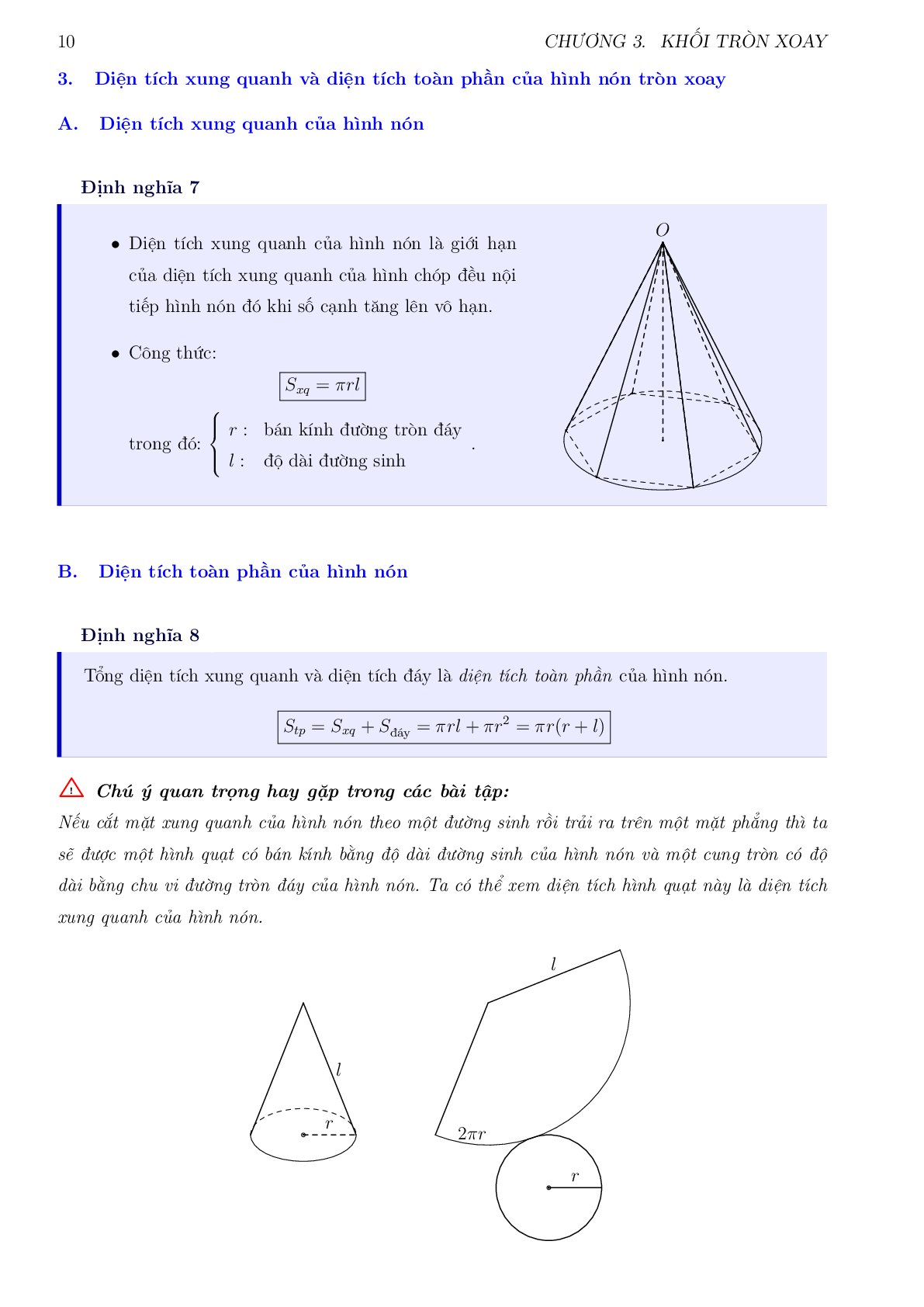Bài tập trắc nghiệm hình học 12 chuyên đề nón - trụ -  cầu (trang 10)