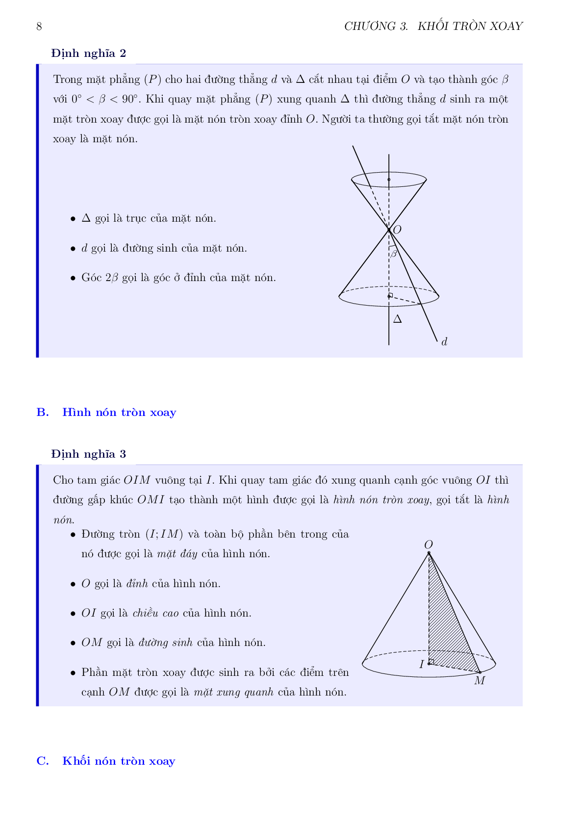Bài tập trắc nghiệm hình học 12 chuyên đề nón - trụ -  cầu (trang 8)