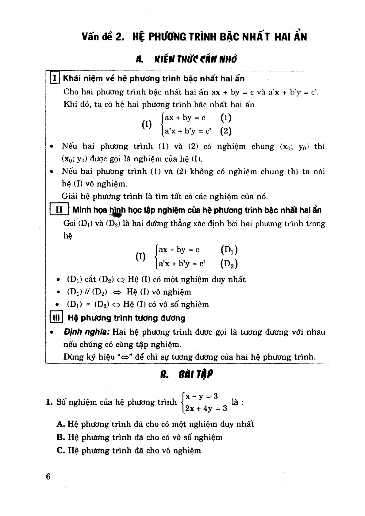 Lí thuyết, bài tập trắc nghiệm Toán 9 tập 2 có đáp án (trang 4)