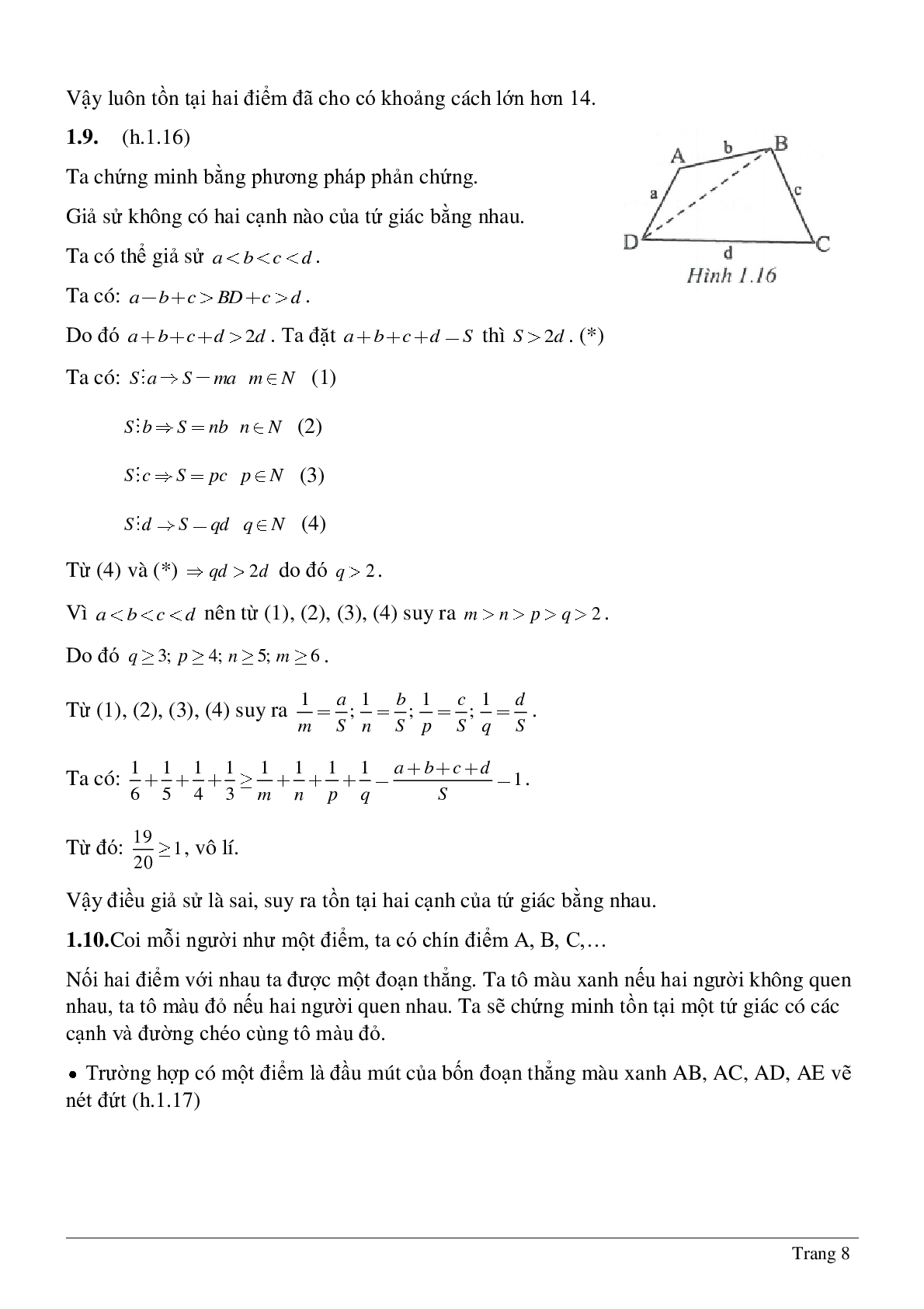 Tứ giác - Hình học toán 8 (trang 8)