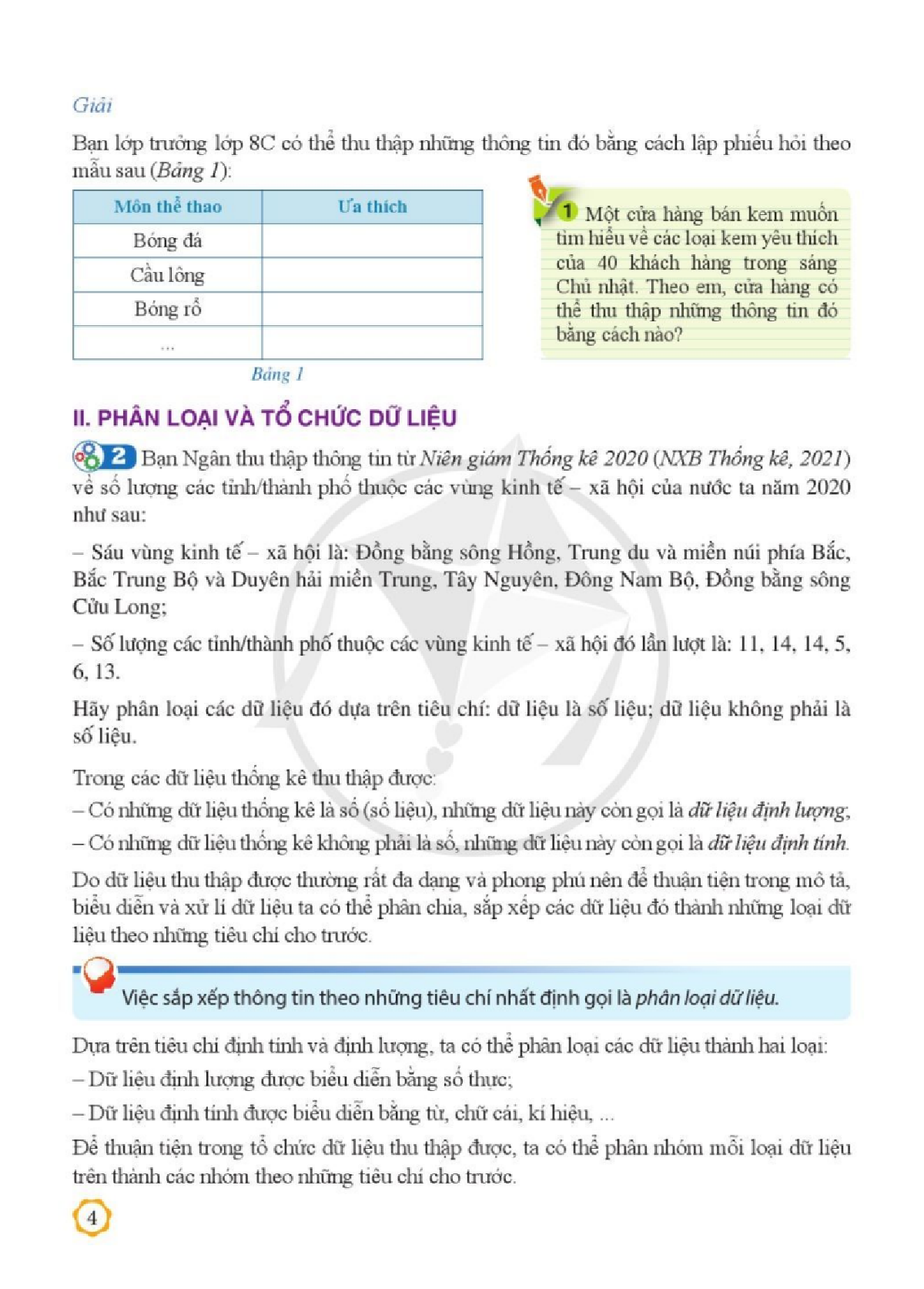 Toán lớp 8 Tập 2 Cánh diều pdf (trang 4)