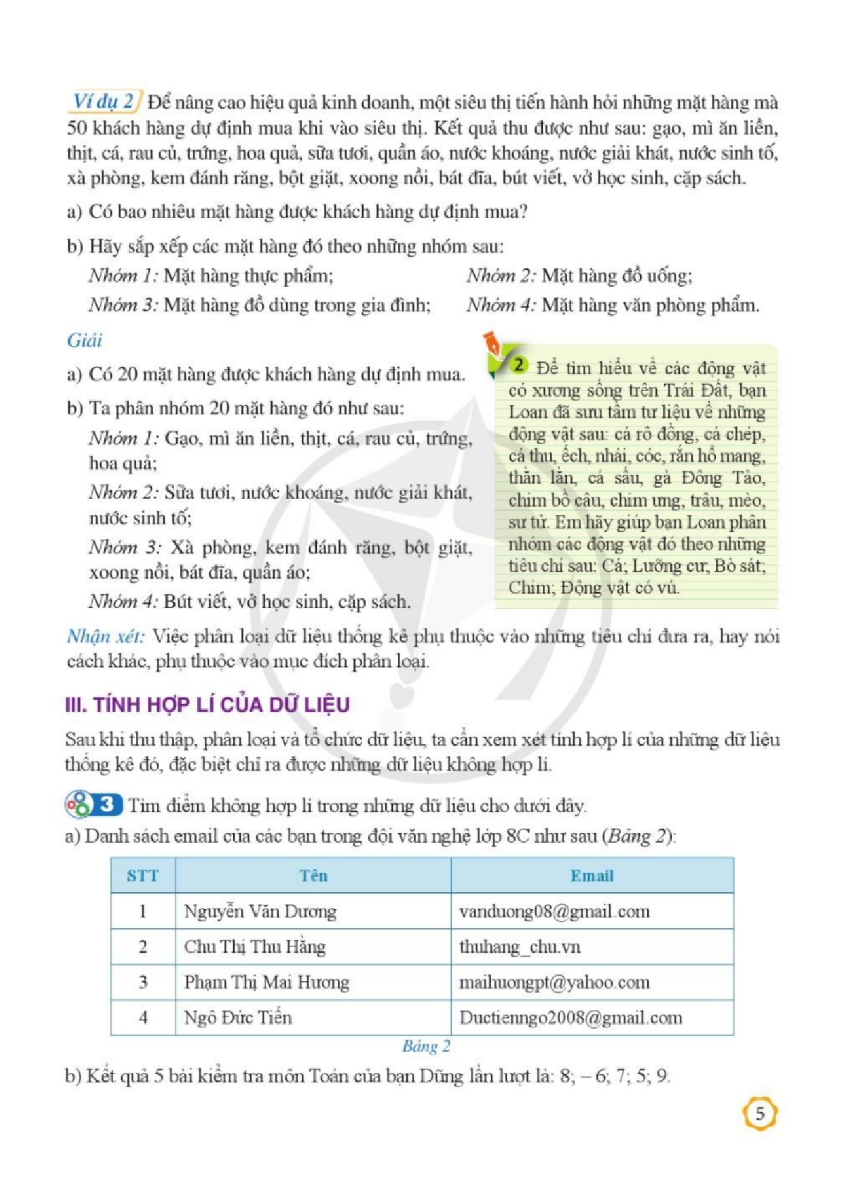 Toán lớp 8 Tập 2 Cánh diều pdf (trang 5)
