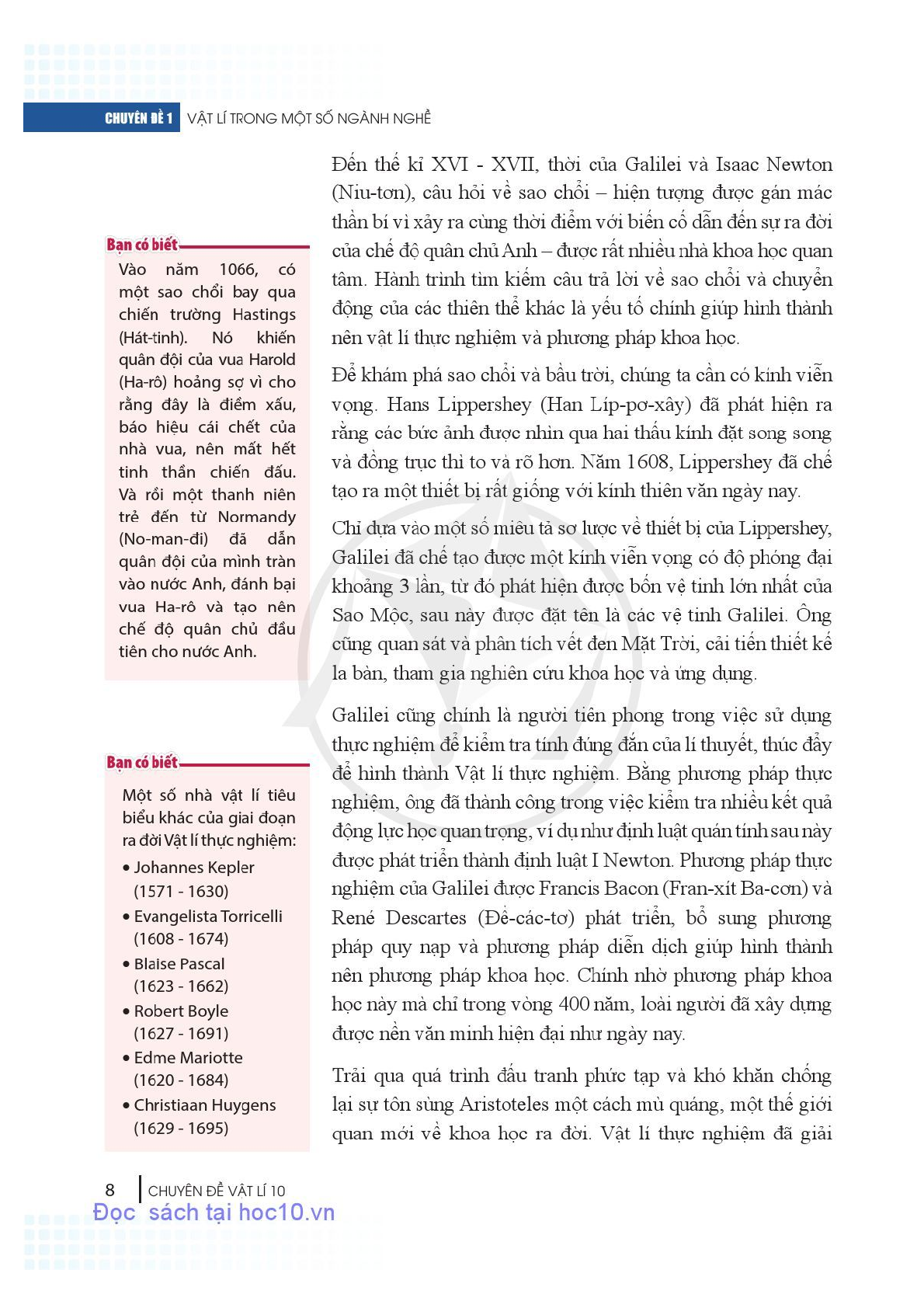 Chuyên đề học tập Vật lí 10 Cánh diều pdf (trang 9)