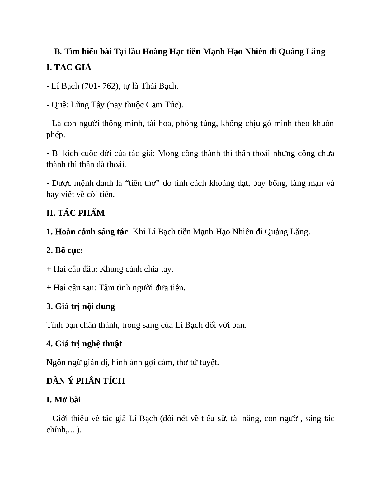 Sơ đồ tư duy bài Tại lầu Hoàng Hạc tiễn Mạnh Hạo Nhiên đi Quảng Lăng dễ nhớ, ngắn nhất - Ngữ văn lớp 10 (trang 2)