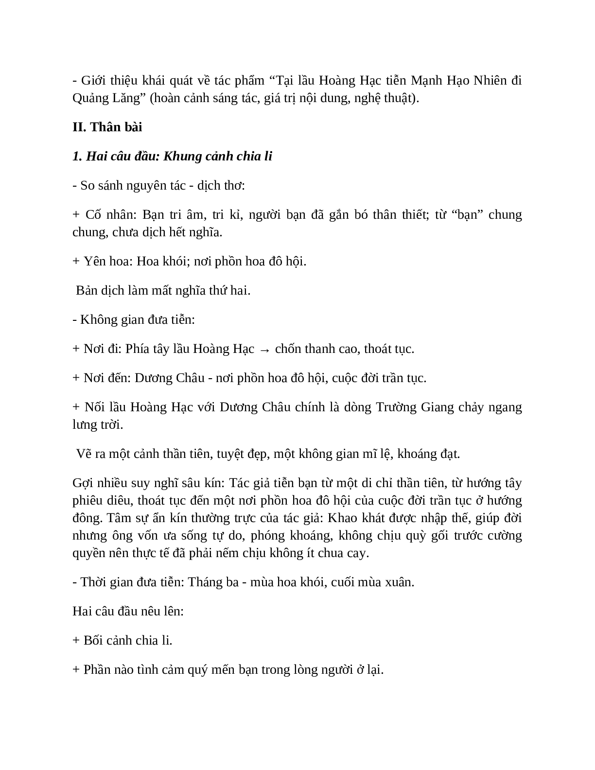 Sơ đồ tư duy bài Tại lầu Hoàng Hạc tiễn Mạnh Hạo Nhiên đi Quảng Lăng dễ nhớ, ngắn nhất - Ngữ văn lớp 10 (trang 3)