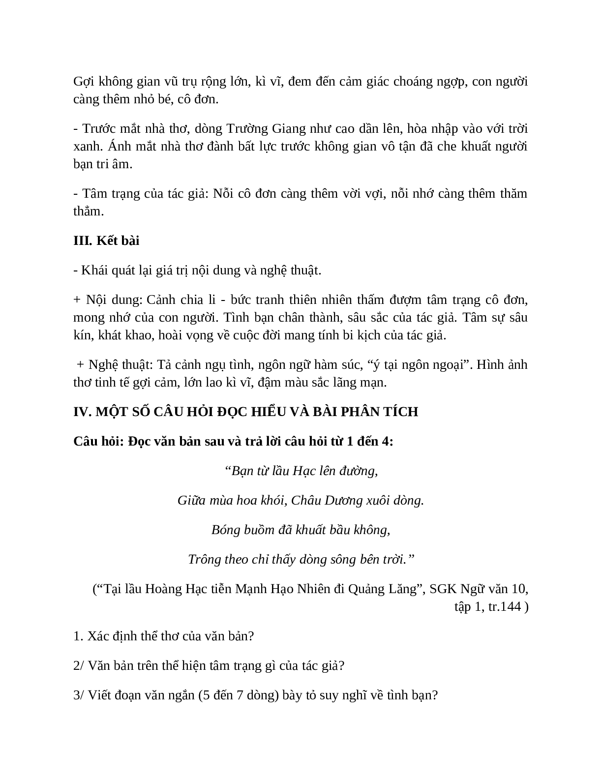 Sơ đồ tư duy bài Tại lầu Hoàng Hạc tiễn Mạnh Hạo Nhiên đi Quảng Lăng dễ nhớ, ngắn nhất - Ngữ văn lớp 10 (trang 5)