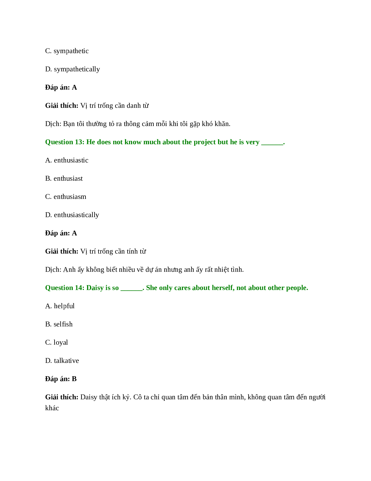 60 câu Trắc nghiệm Tiếng Anh 11 Unit 3 có đáp án 2023: A Party (trang 10)