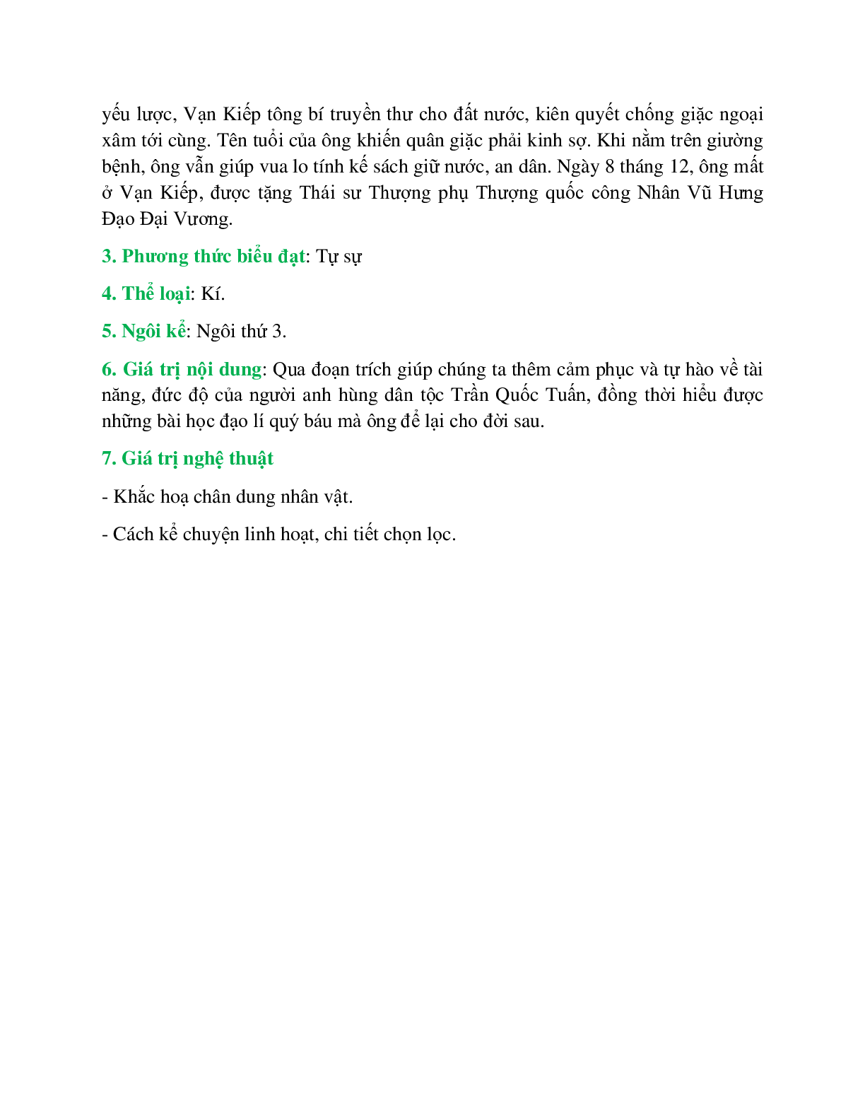 Hưng Đạo Đại Vương Trần Quốc Tuấn – Ngữ văn lớp 10 (trang 2)