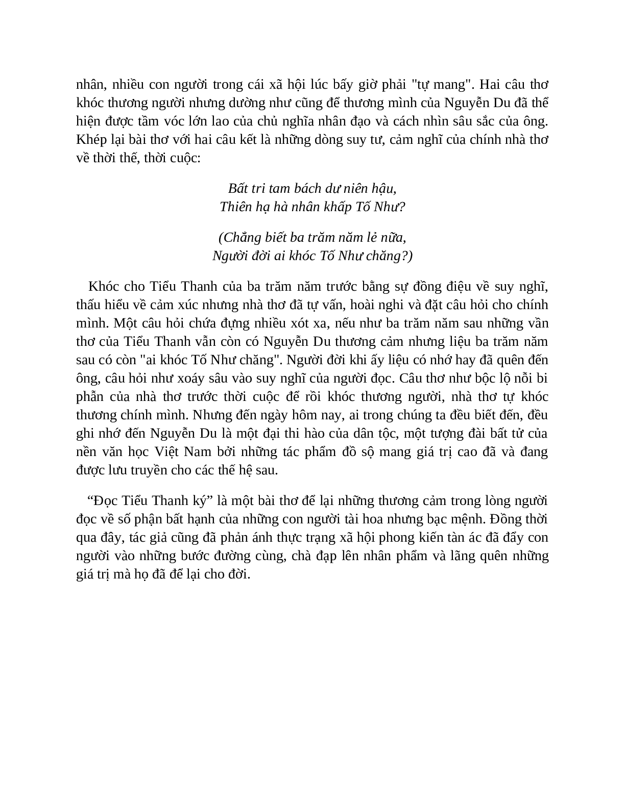 Sơ đồ tư duy bài Đọc Tiểu Thanh kí dễ nhớ, ngắn nhất - Ngữ văn lớp 10 (trang 10)