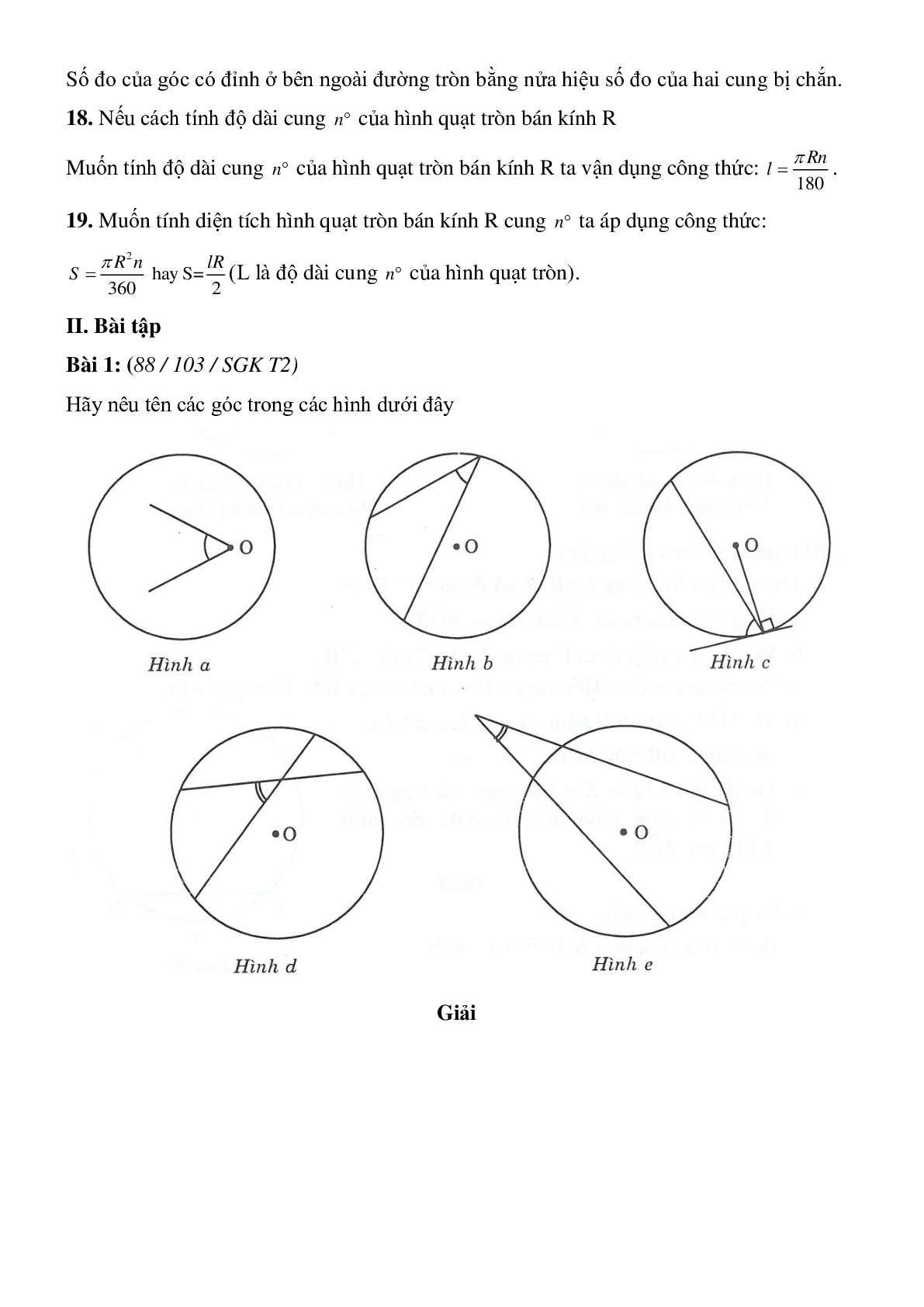 Bài tập ôn tập chương III hình học 9 chọn lọc (trang 4)
