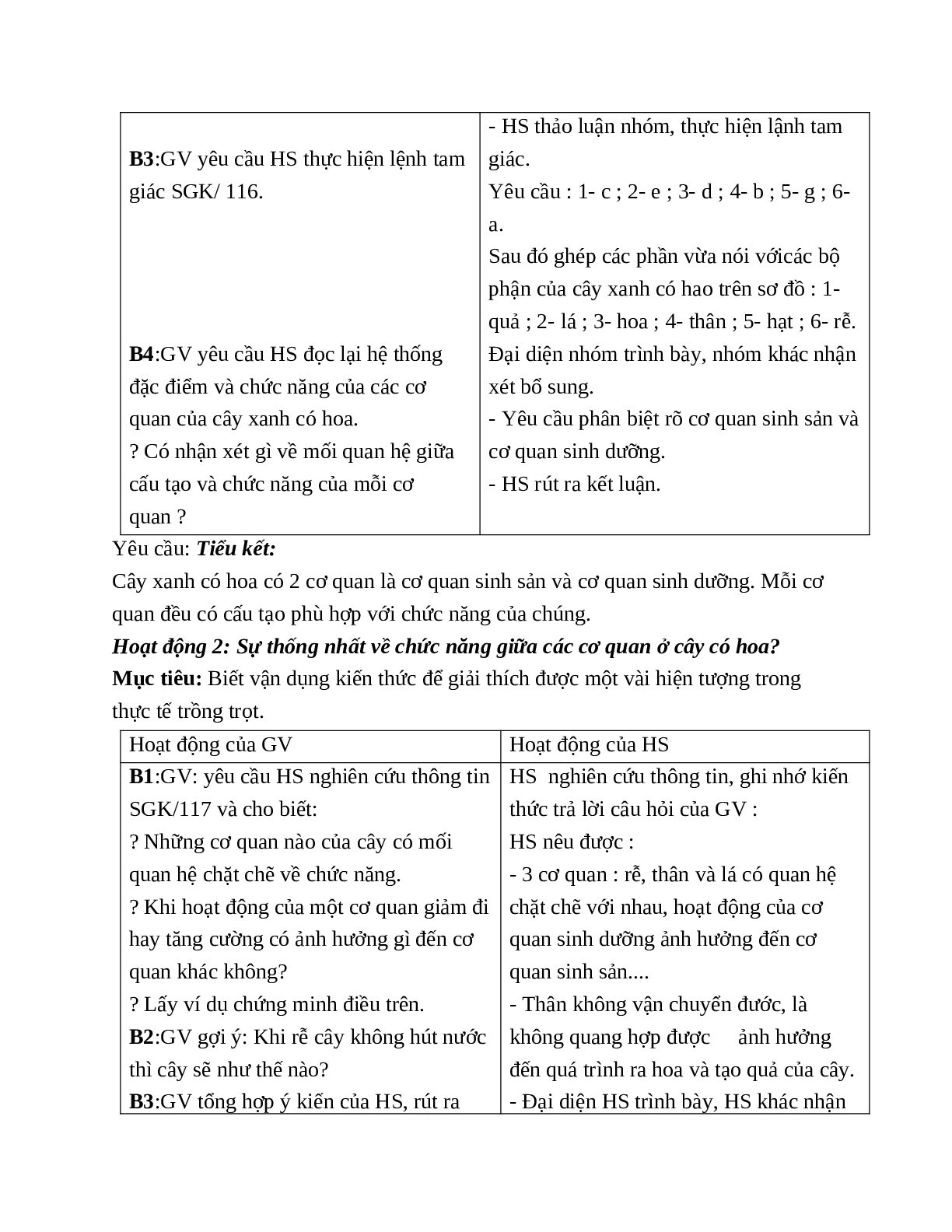 Giáo án Sinh học 6 Bài 36: Tổng kết về cây có hoa mới nhất (trang 3)