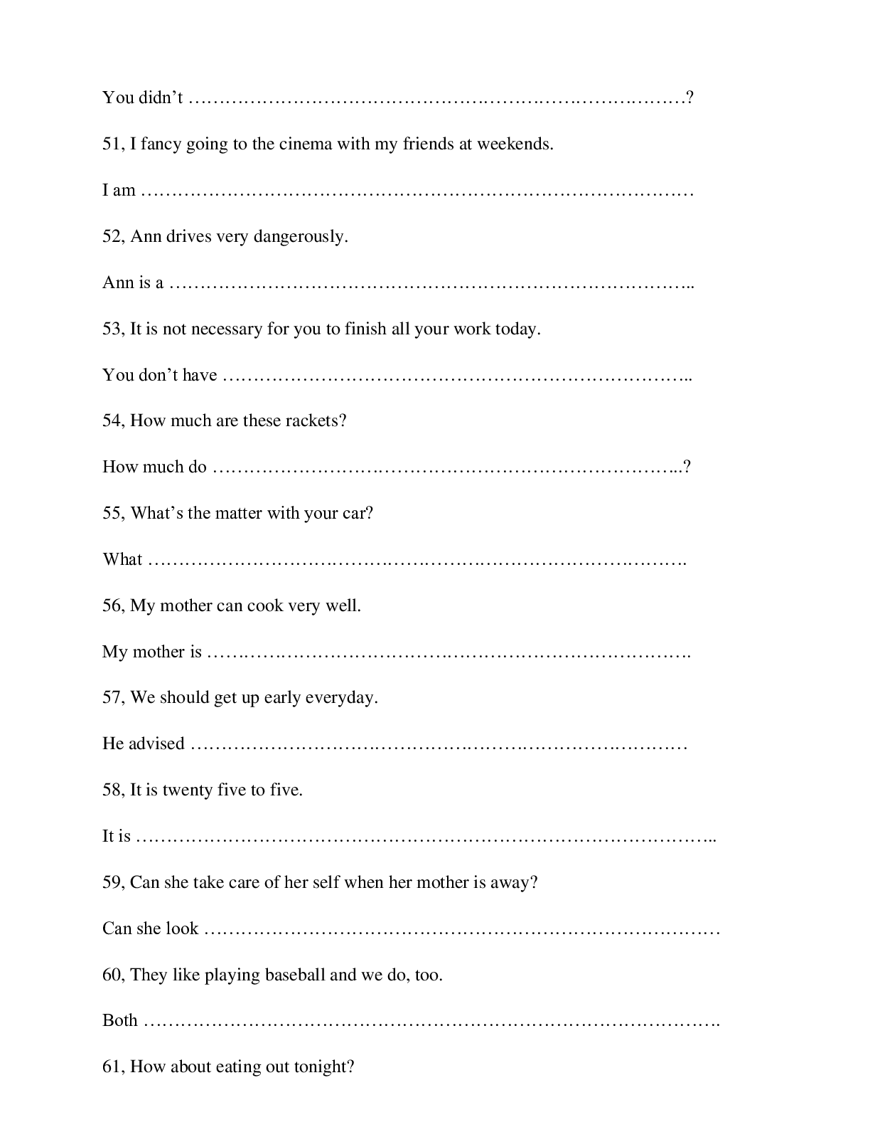 Chuyên đề Viết lại câu môn Tiếng Anh lớp 7 (trang 7)