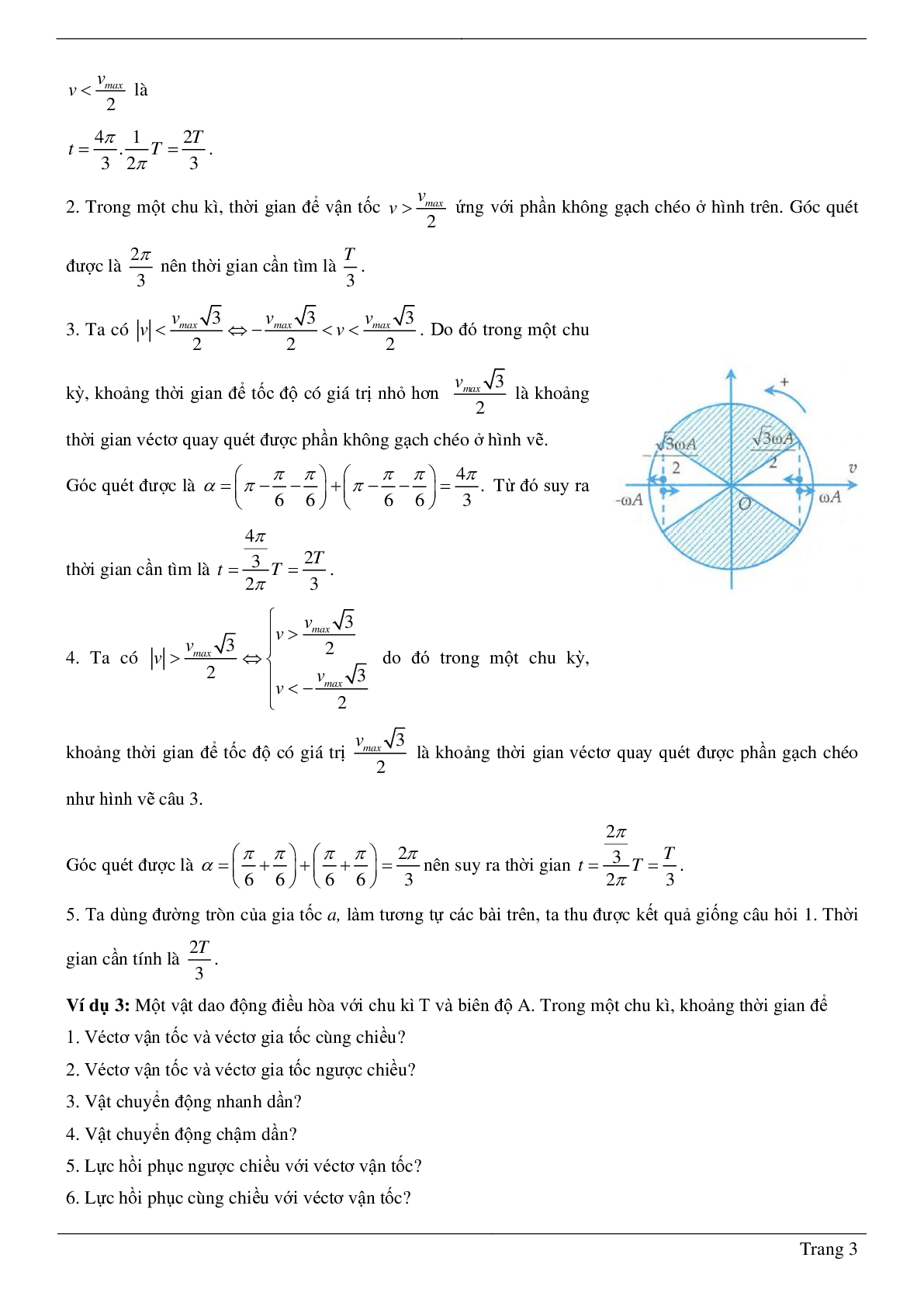 Các dạng bài toán chương Dao động cơ môn Vật lý lớp 12 (trang 3)