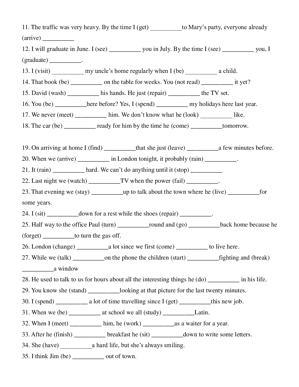 Bài tập Tiếng Anh lớp 7 có đáp án (trang 5)