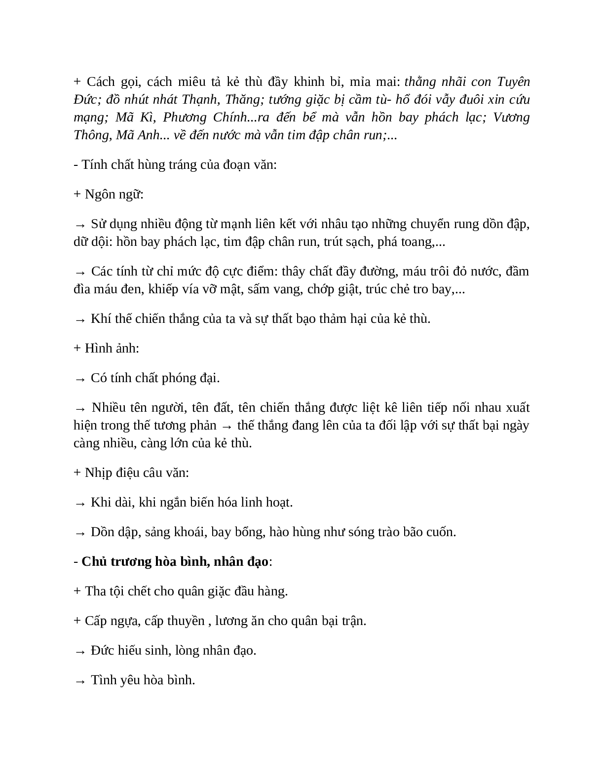 Sơ đồ tư duy bài Bình Ngô đại cáo dễ nhớ, ngắn nhất - Ngữ văn lớp 10 (trang 8)