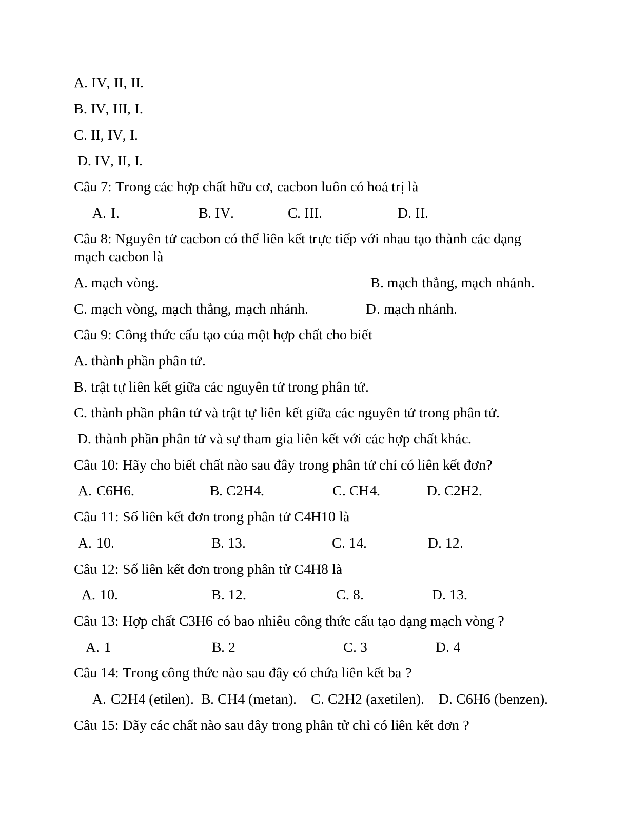 Bài tập ôn tập Hóa học 9 học kì 2 chọn lọc (trang 7)