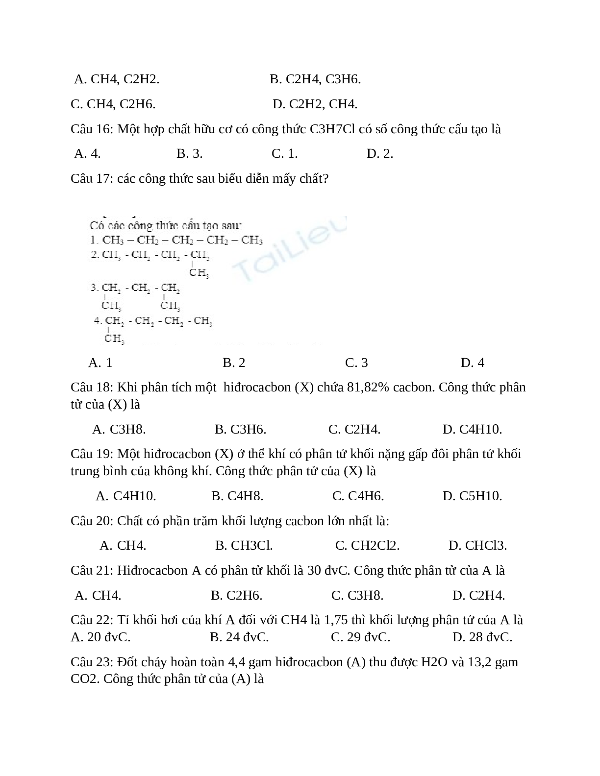 Bài tập ôn tập Hóa học 9 học kì 2 chọn lọc (trang 8)